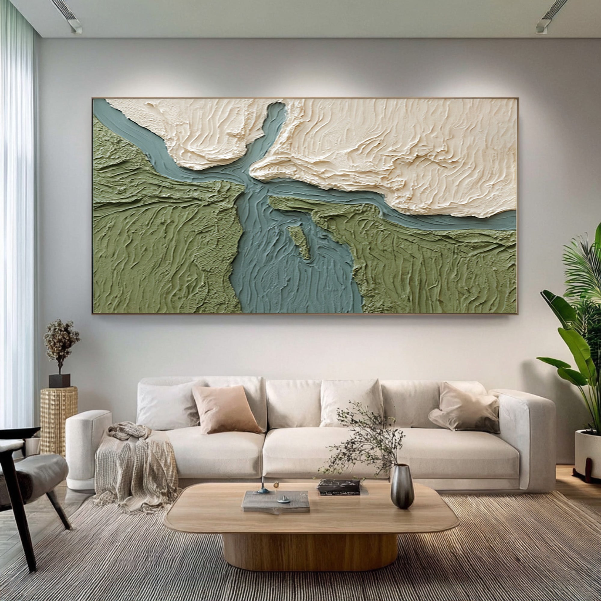 Horizontal Large Green Decor | KeiraArt #CZ 020