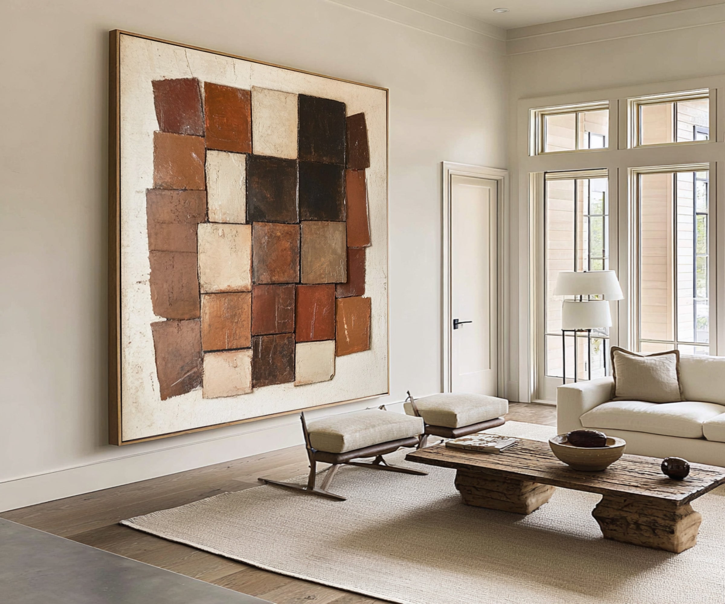 Large Rustic Geometric Art | KeiraArt #CZ 006