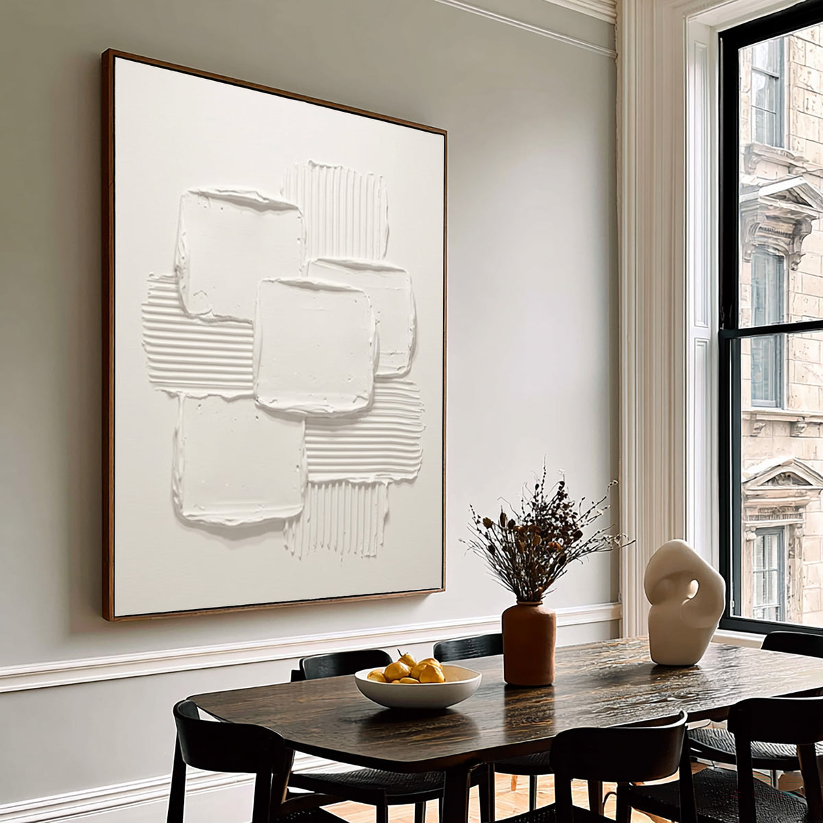 Composition Of Form And Space Large Abstract Wall Art Textured Contemporary Artwork Modern Interior Design Decor