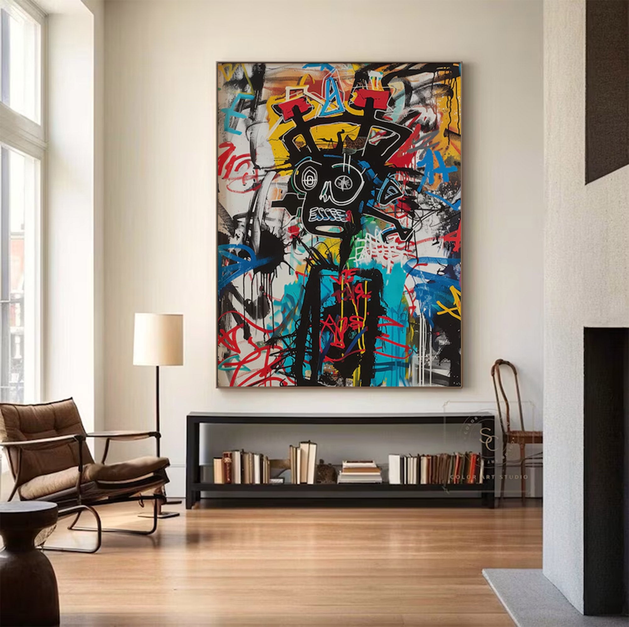 Large Graffiti Abstract Canvas | KeiraArt #AG 135