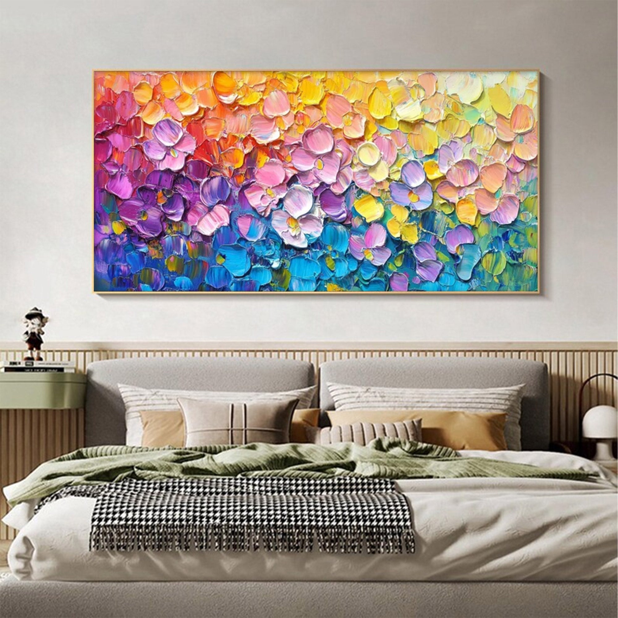 Large Textured Floral Painting | KeirarArt #AG 154