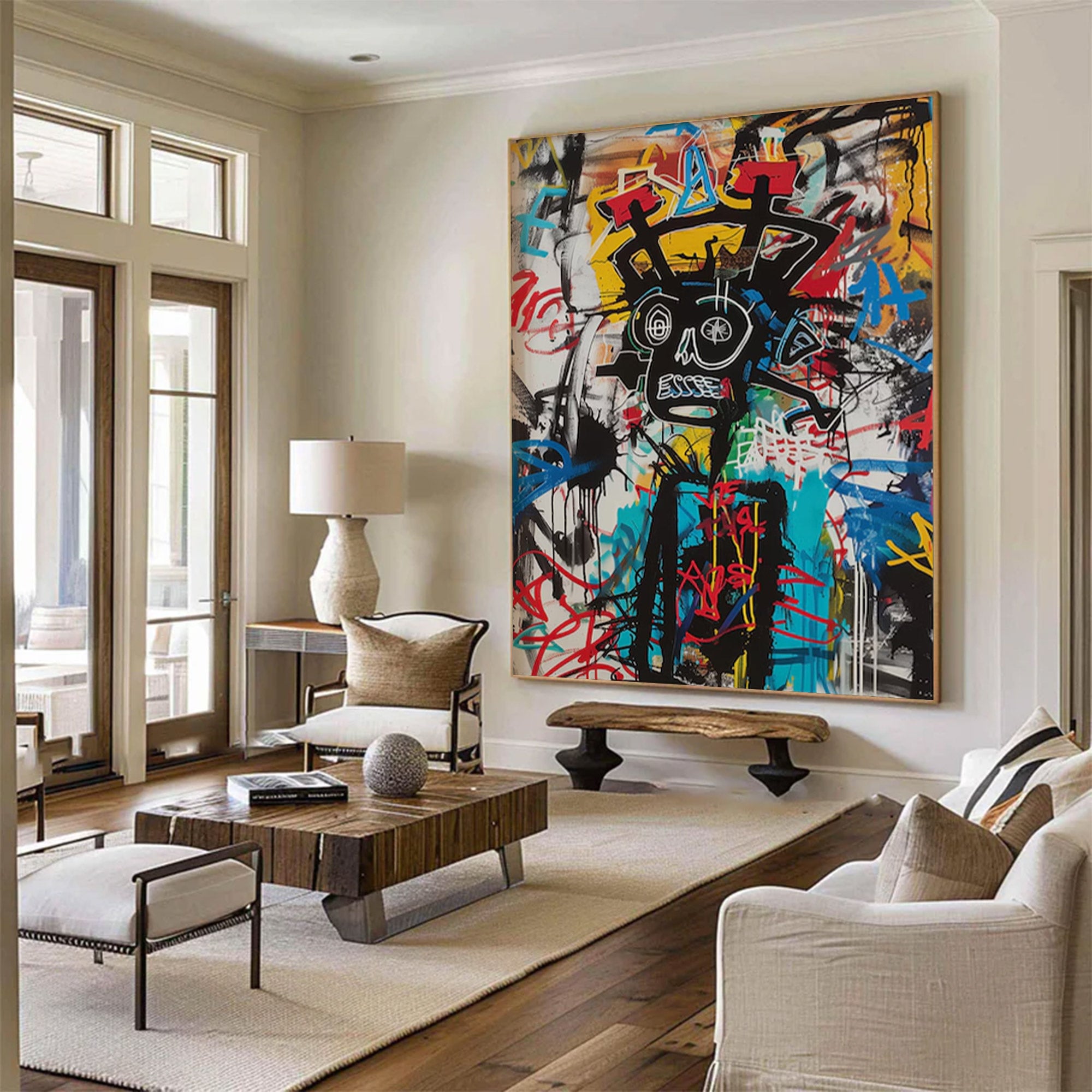 Large Graffiti Abstract Canvas | KeiraArt #AG 135