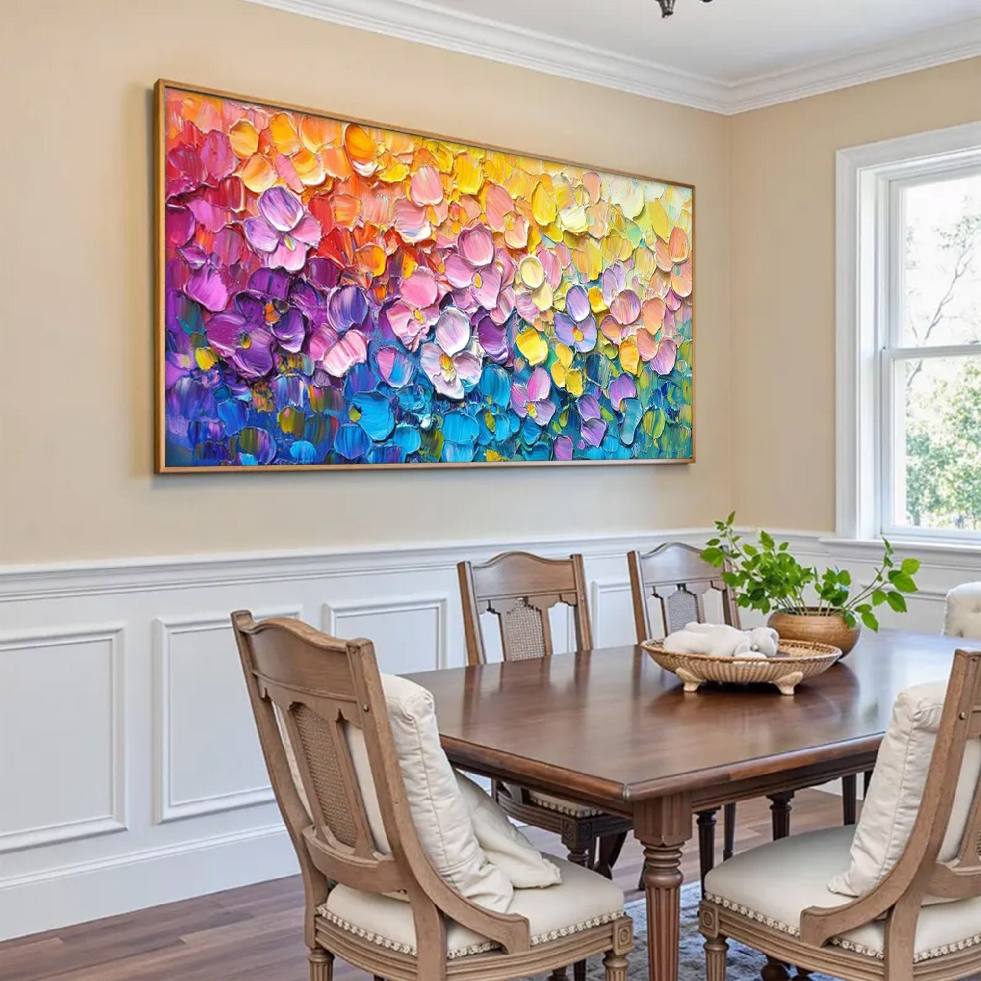 Large Textured Floral Painting | KeirarArt #AG 154