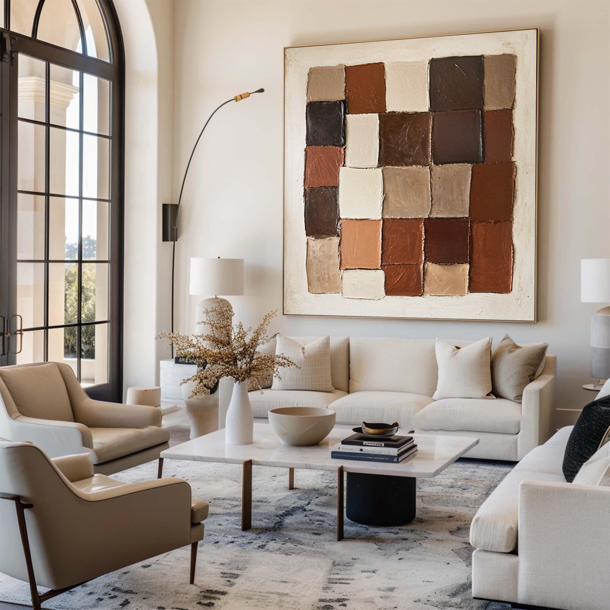 Large Modern Tiled Art | KeiraArt #CZ 007