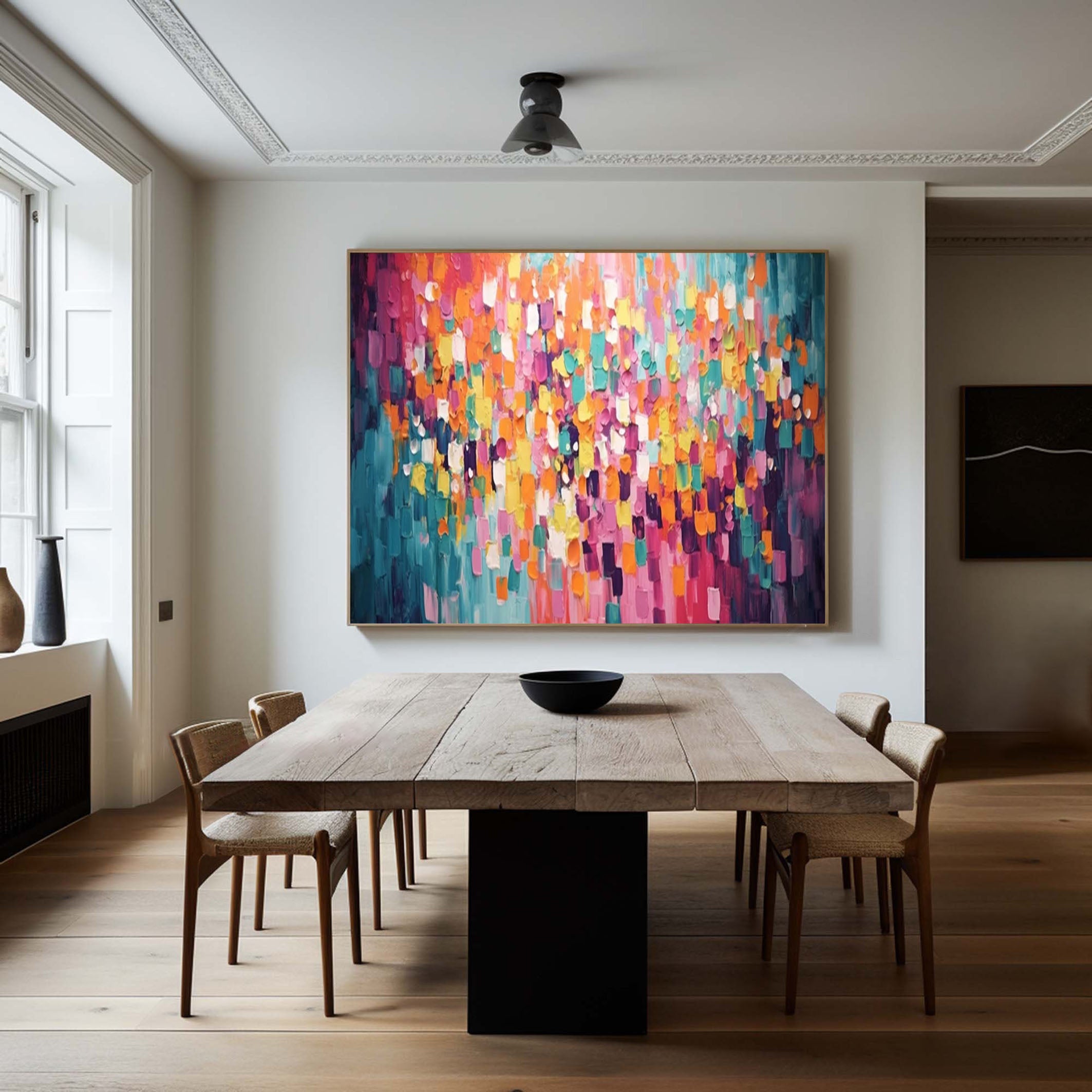 Cascade of Colors Large Modern Vibrant Abstract Artwork #MMA 173