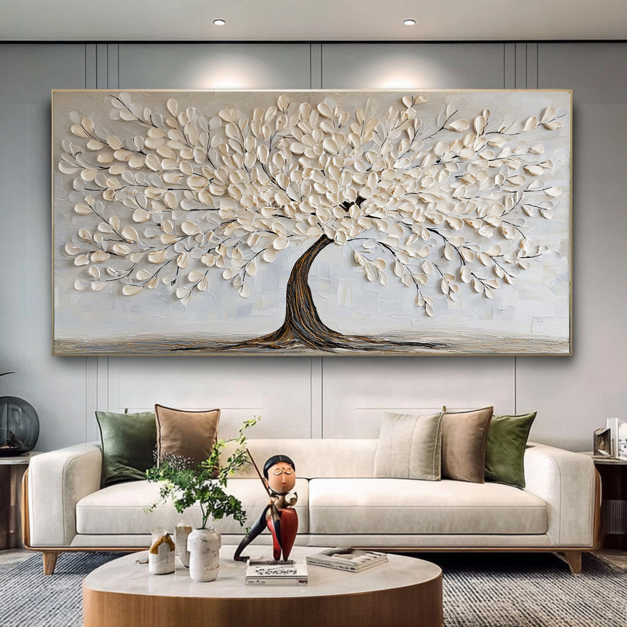 Textured Large Tree Canvas | KeiraArt #CZ 015