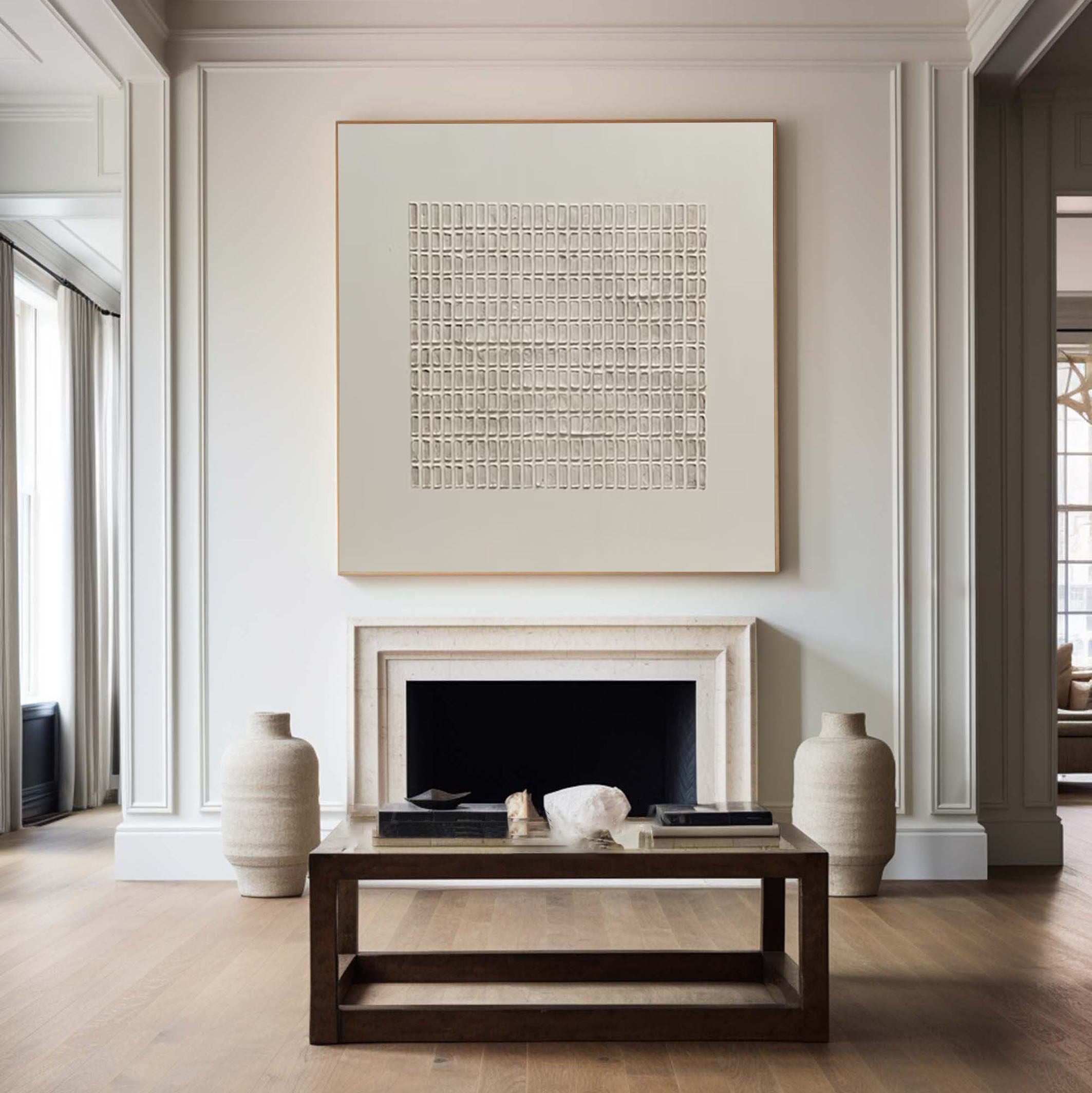 Modern Minimalist Geometric Zen Grid Wall Art #MMA 174