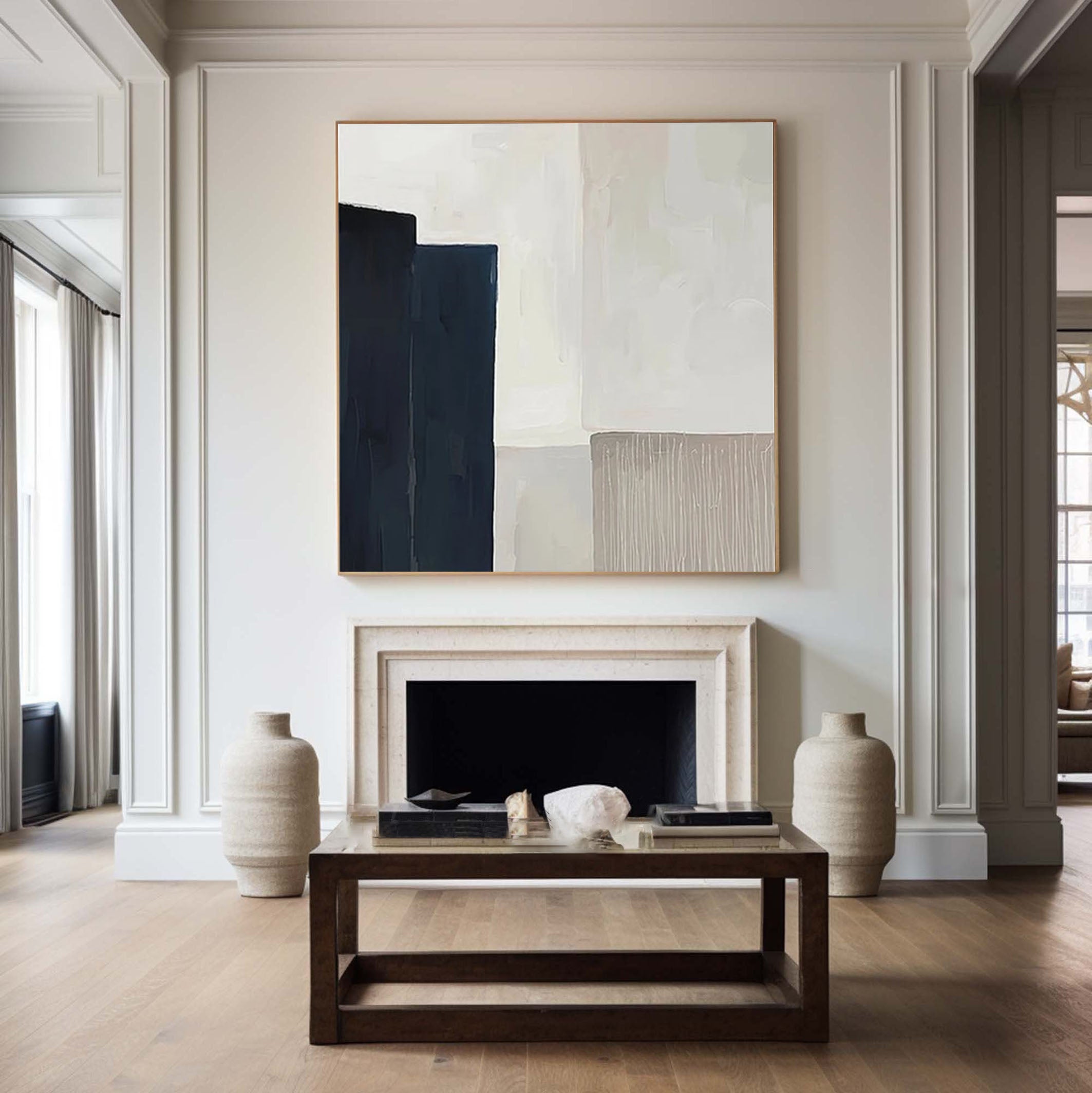 Large Minimalist Painting Geometric Art for Modern Spaces #AP 039