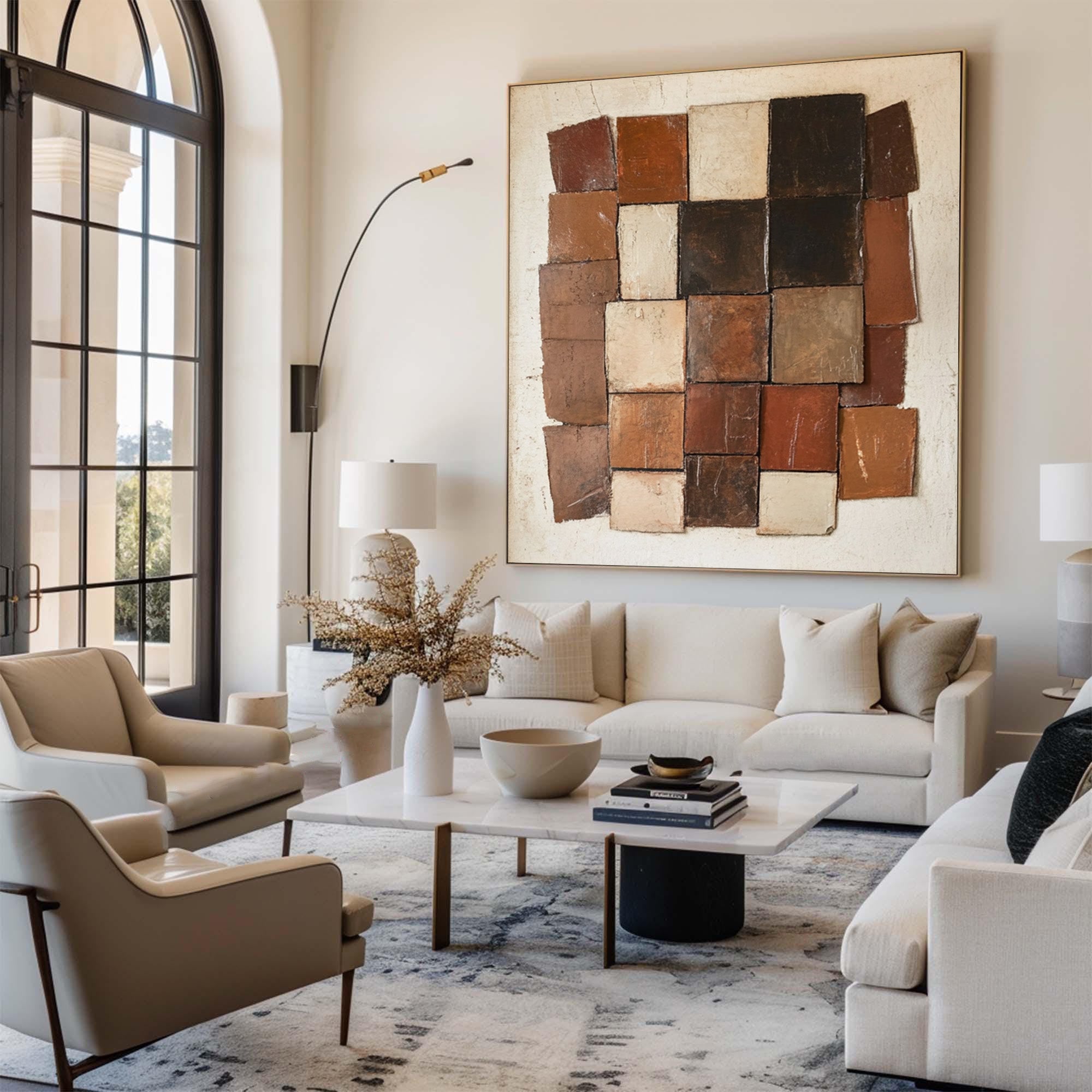 Large Rustic Geometric Art | KeiraArt #CZ 006