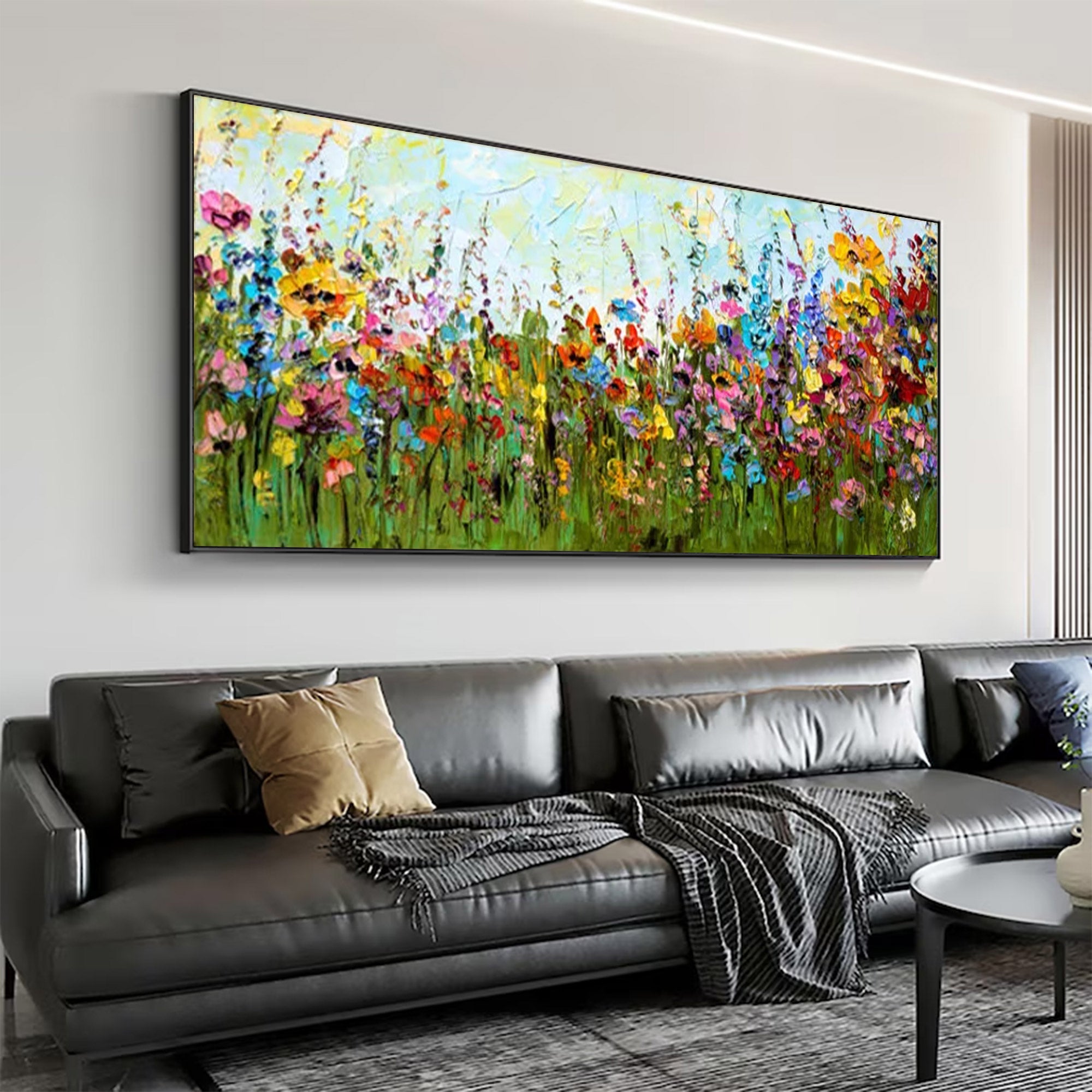 Large Wildflower Field Painting | KeirarArt #AG 155
