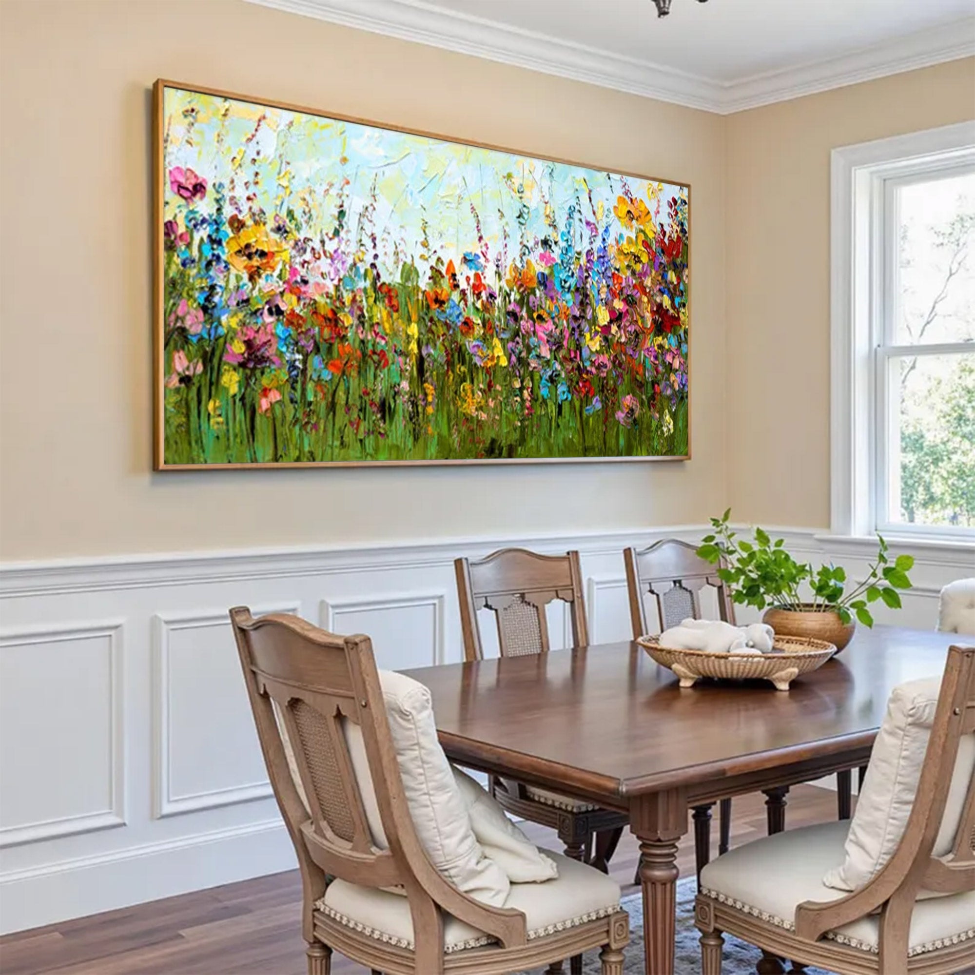 Large Wildflower Field Painting | KeirarArt #AG 155