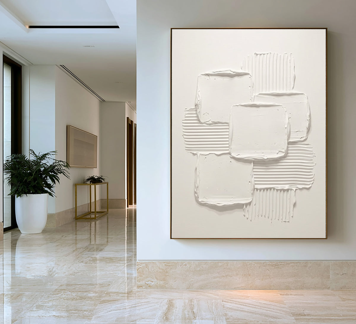 Composition Of Form And Space Large Abstract Wall Art Textured Contemporary Artwork Modern Interior Design Decor
