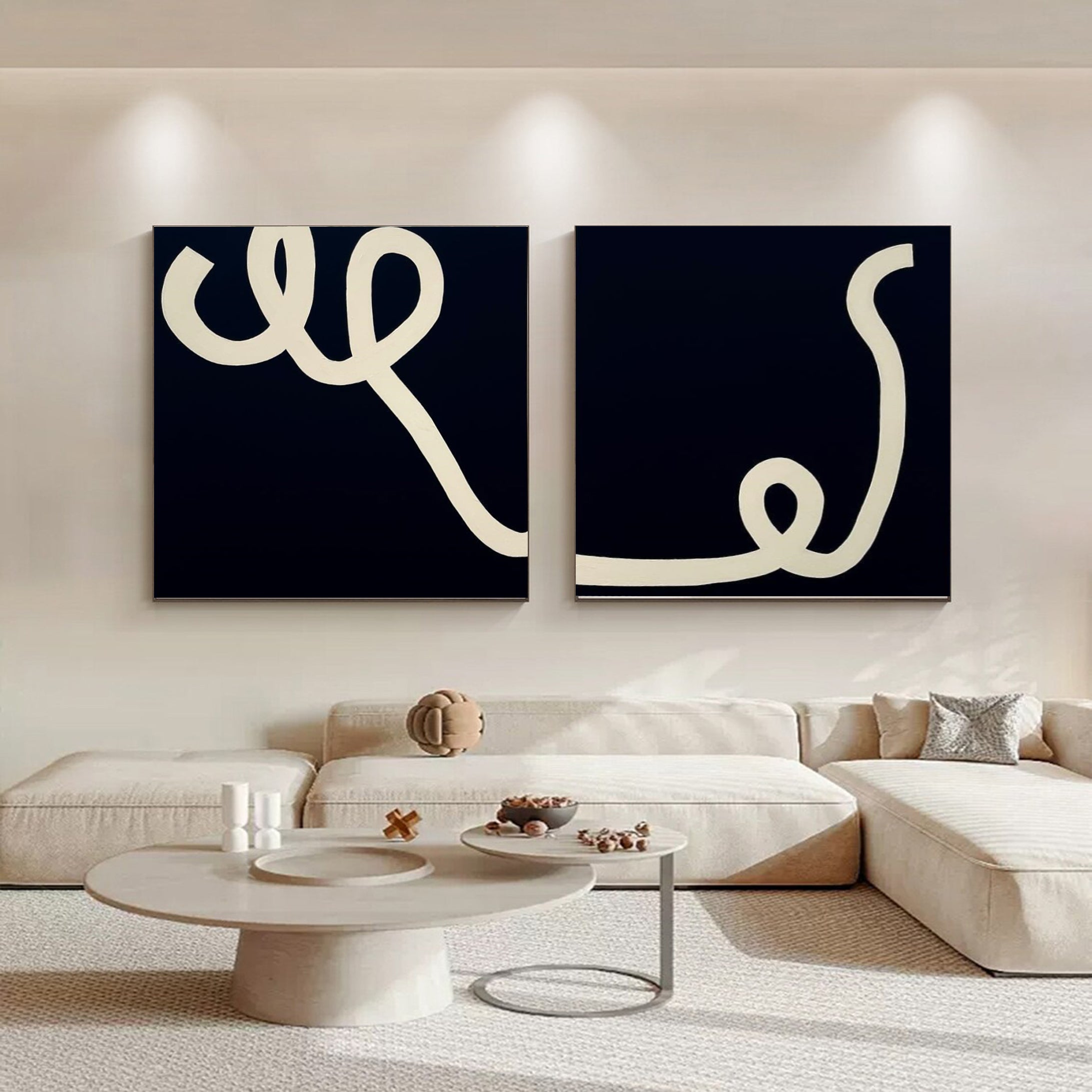 Modern Minimalist Art Set Of 2 #MMAS 012