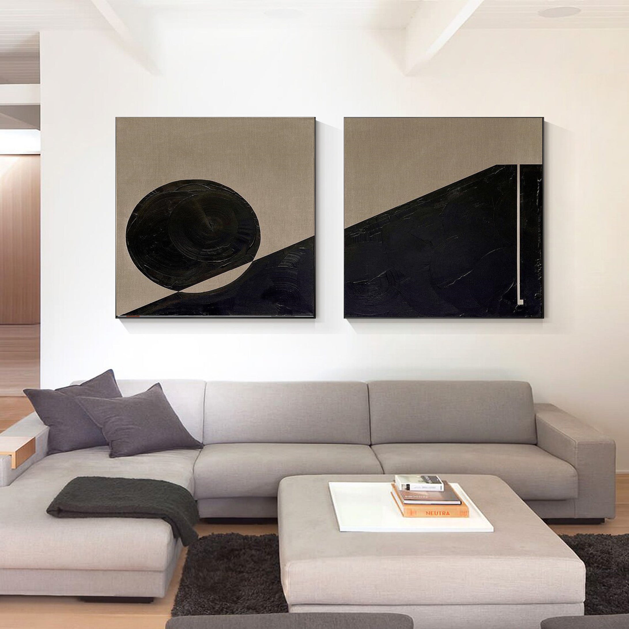 Modern Minimalist Art Set Of 2 #MMAS 020