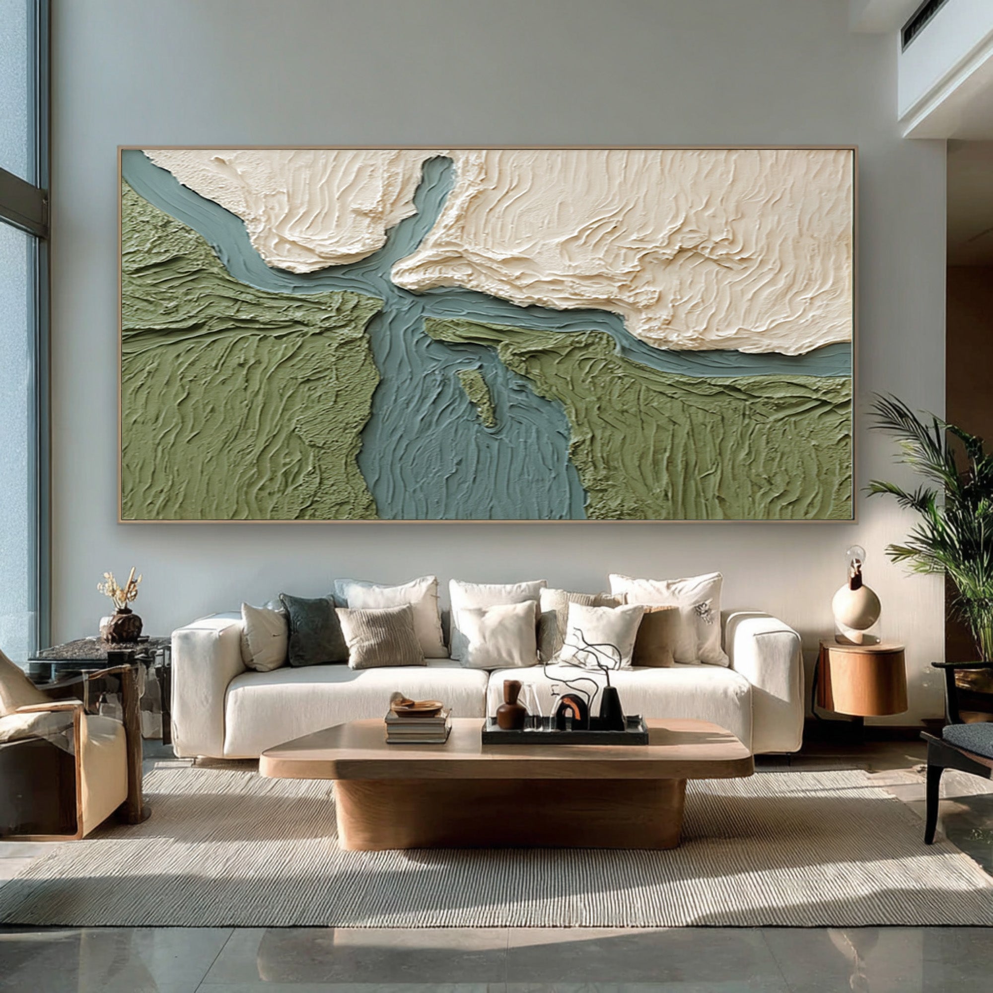 Horizontal Large Green Decor | KeiraArt #CZ 020