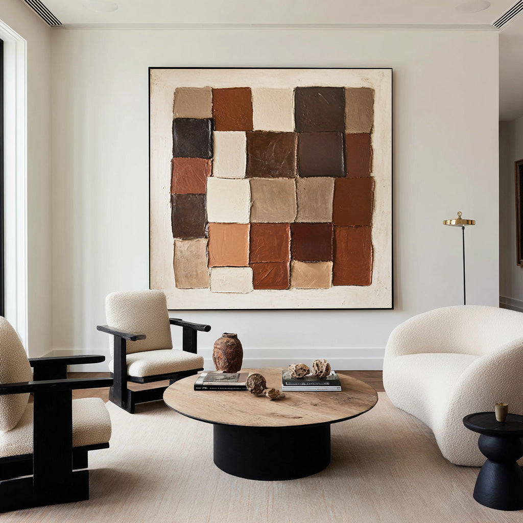 Large Modern Tiled Art | KeiraArt #CZ 007