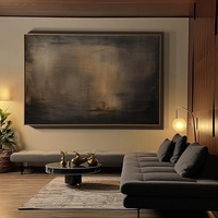 Dark Abstract Canvas Moody Minimalist Wall Art for Home Decor #AP 088