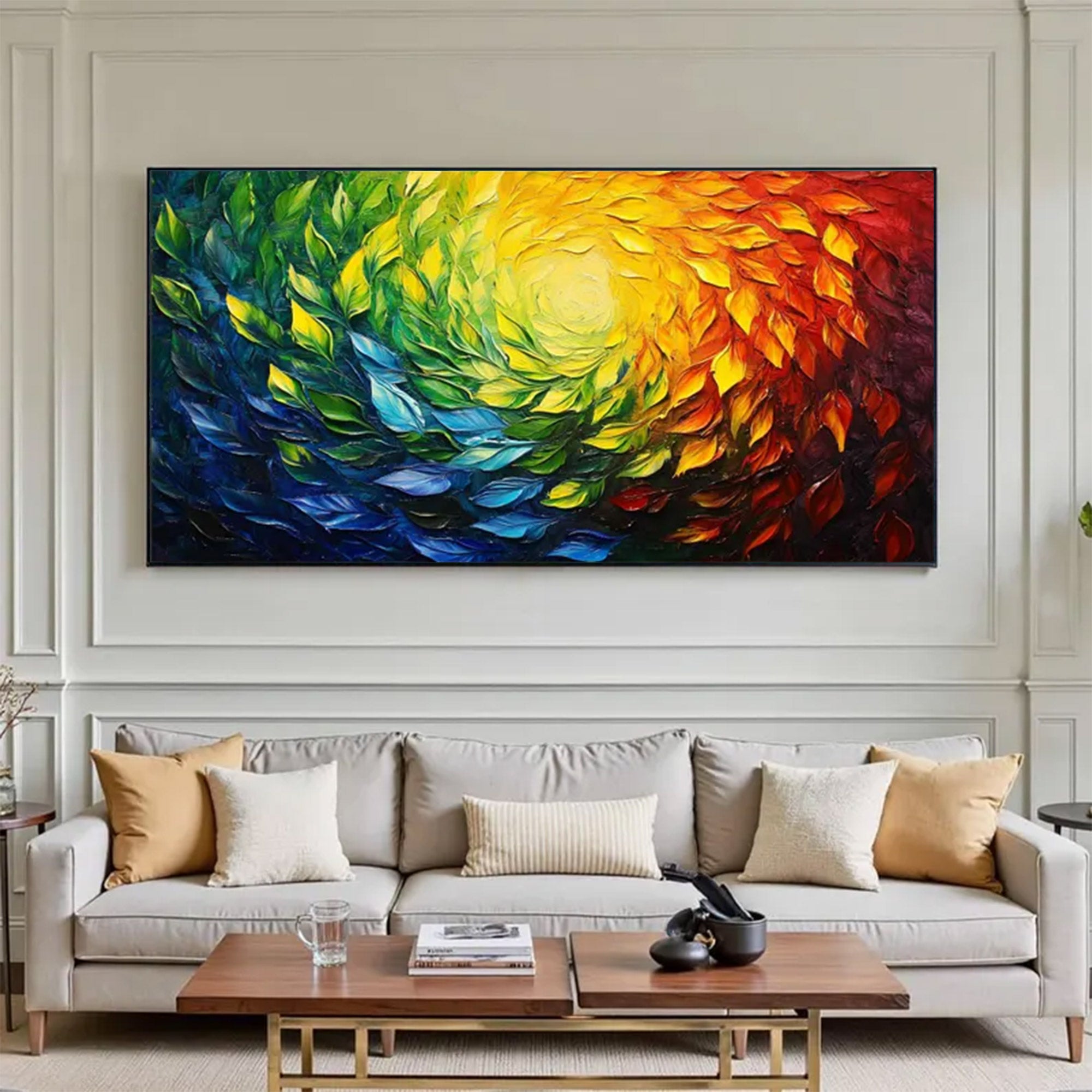 Large Abstract Swirl Painting | KeirarArt #AG 156