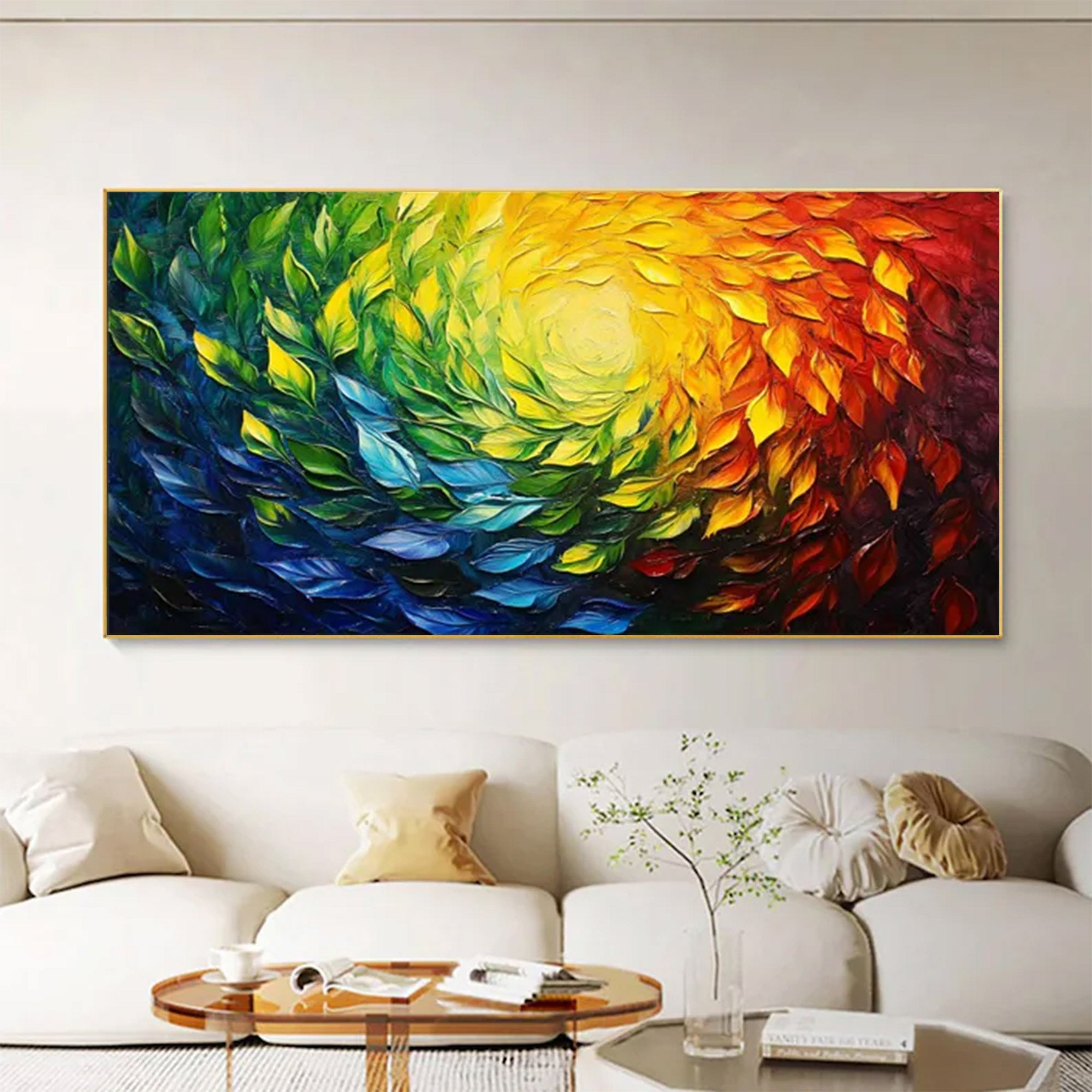 Large Abstract Swirl Painting | KeirarArt #AG 156