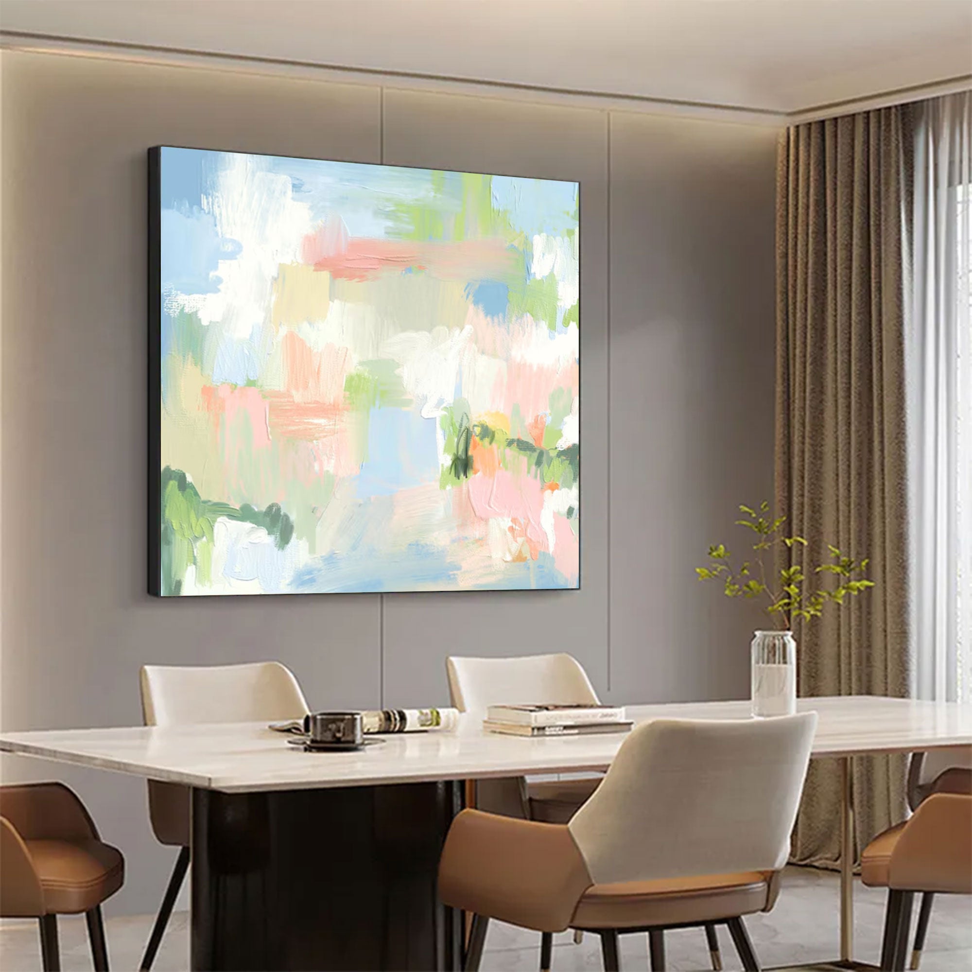 Large Abstract Pastel Painting | KeiraArt #AG 164