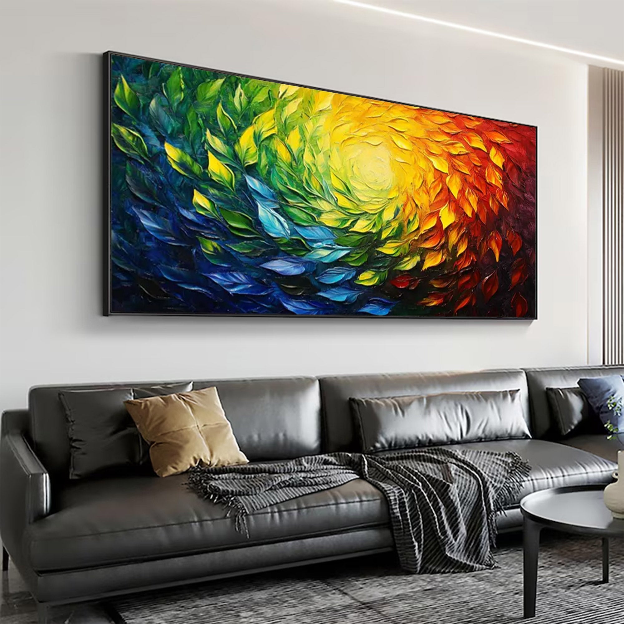 Large Abstract Swirl Painting | KeirarArt #AG 156