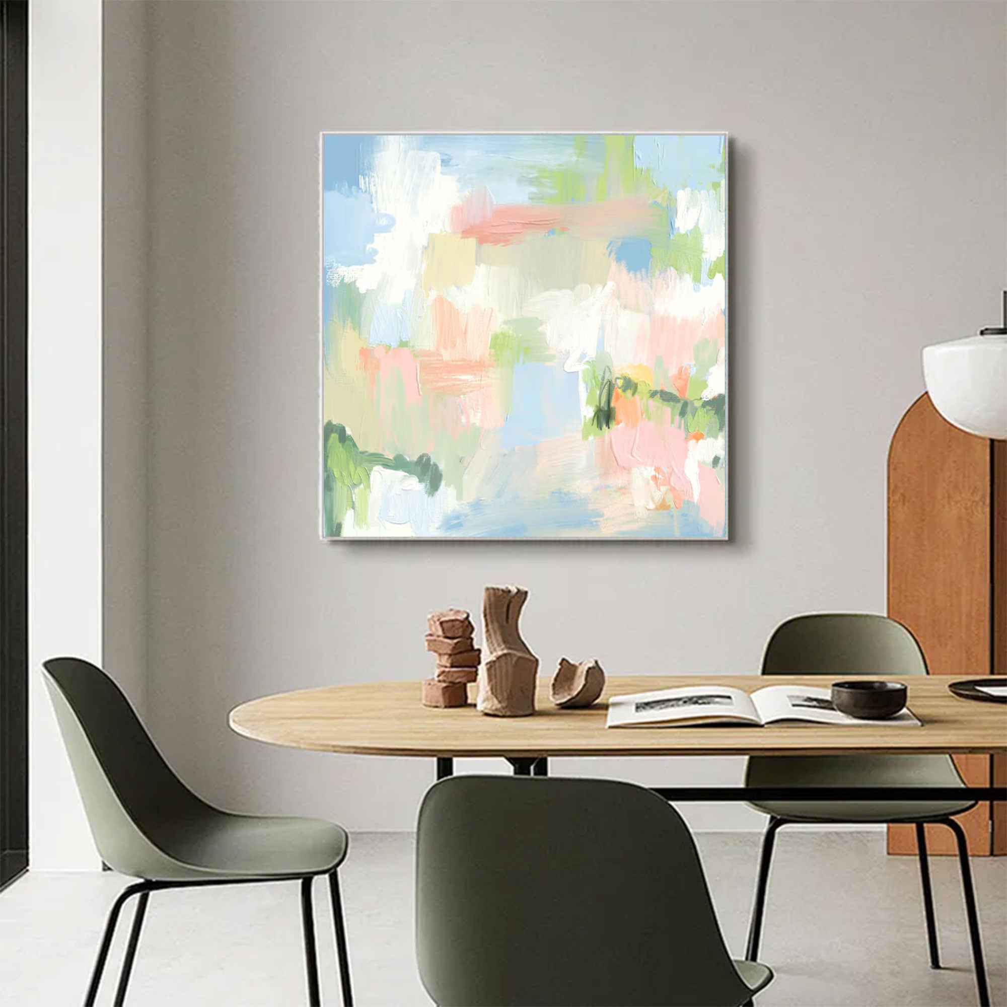 Large Abstract Pastel Painting | KeiraArt #AG 164