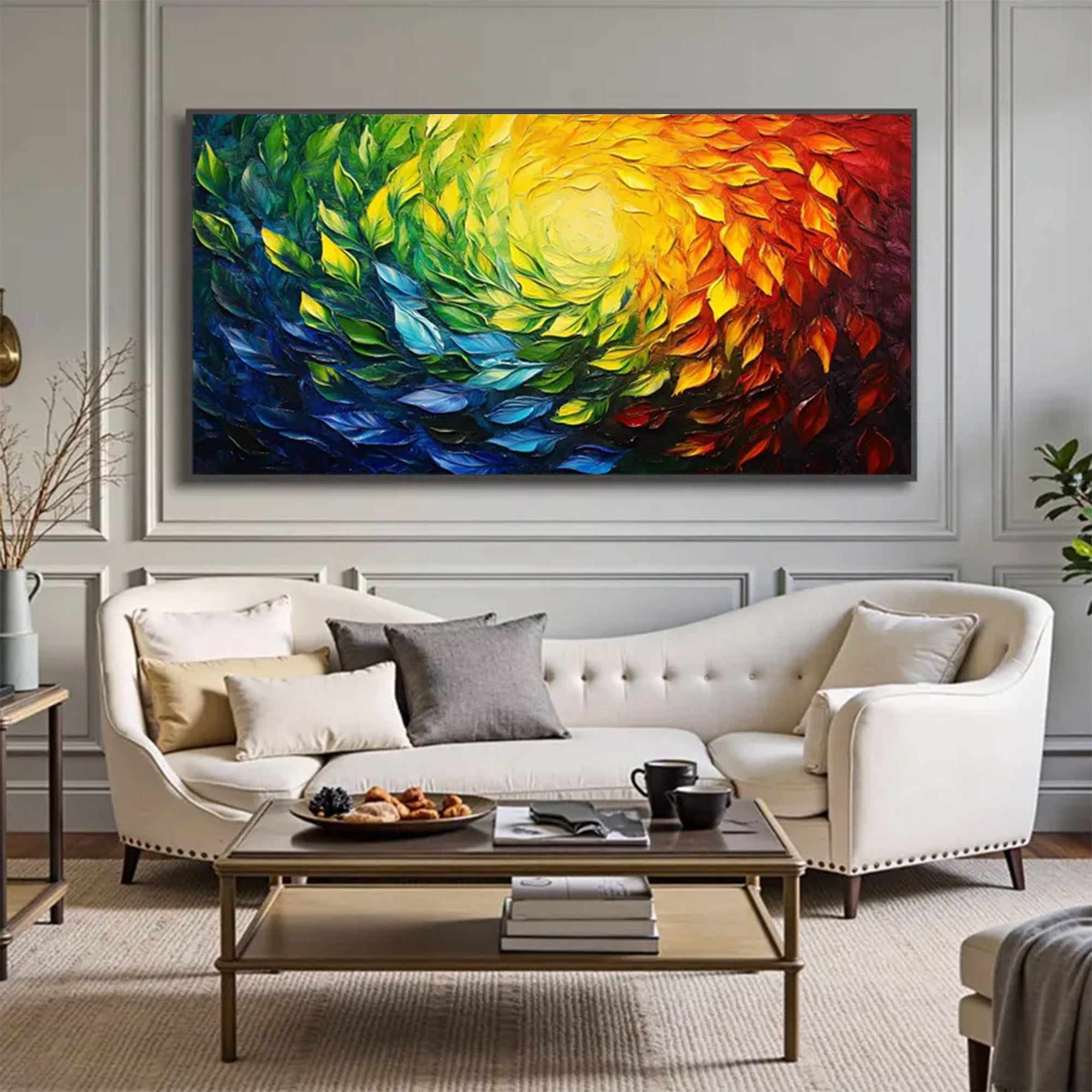 Large Abstract Swirl Painting | KeirarArt #AG 156