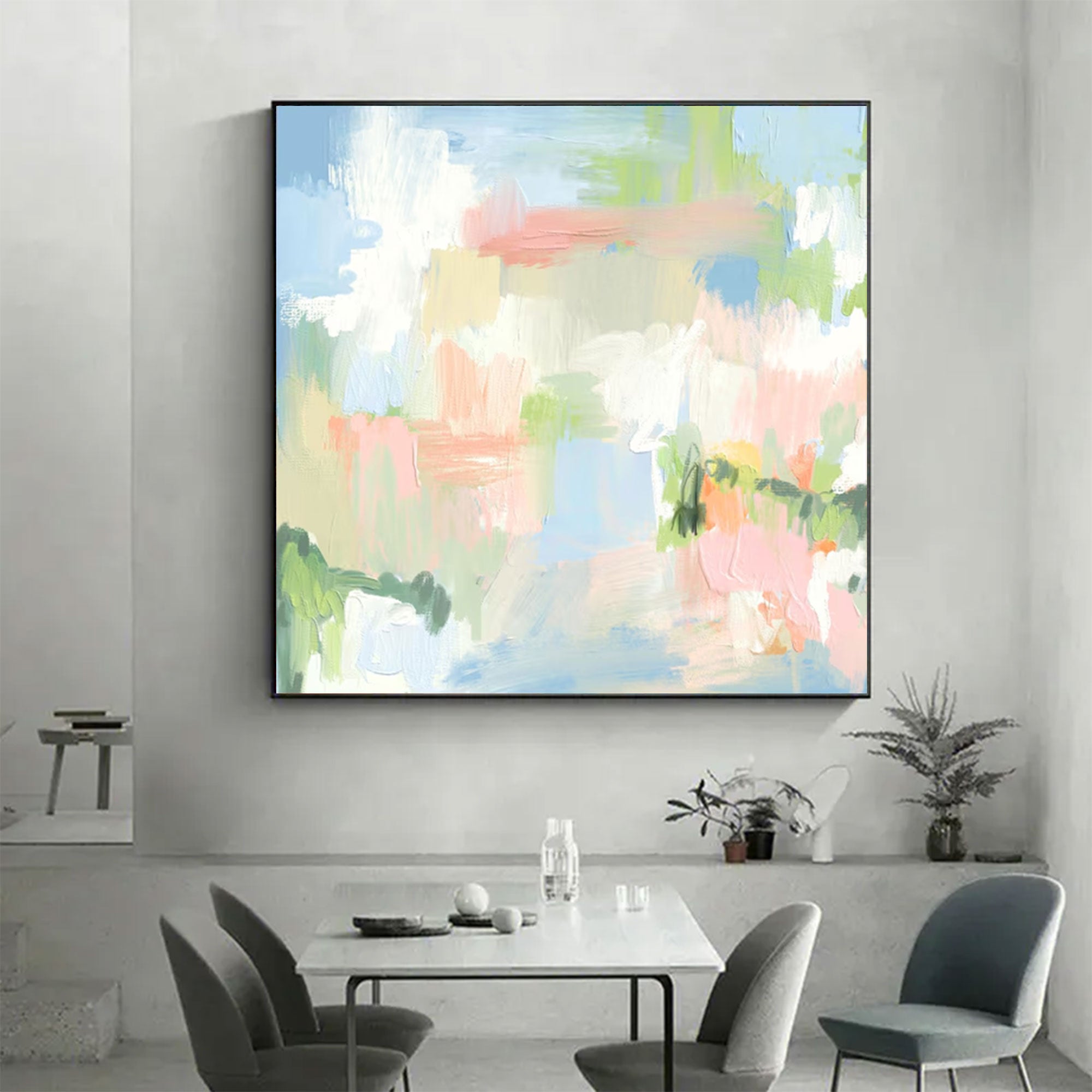 Large Abstract Pastel Painting | KeiraArt #AG 164