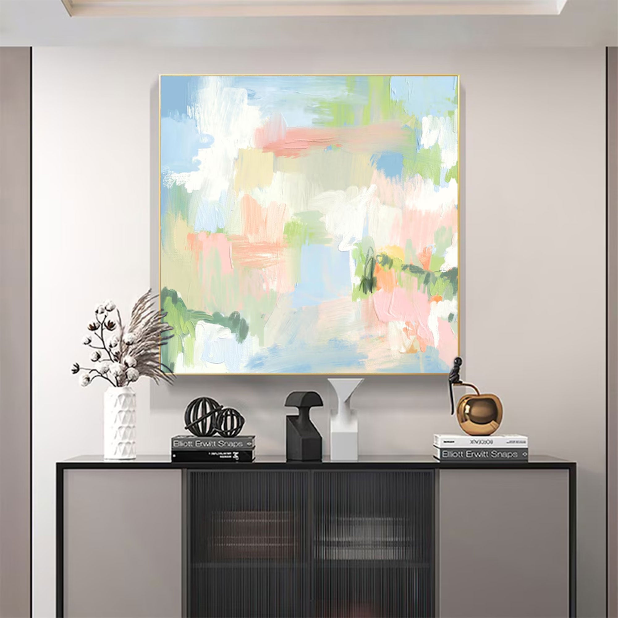 Large Abstract Pastel Painting | KeiraArt #AG 164