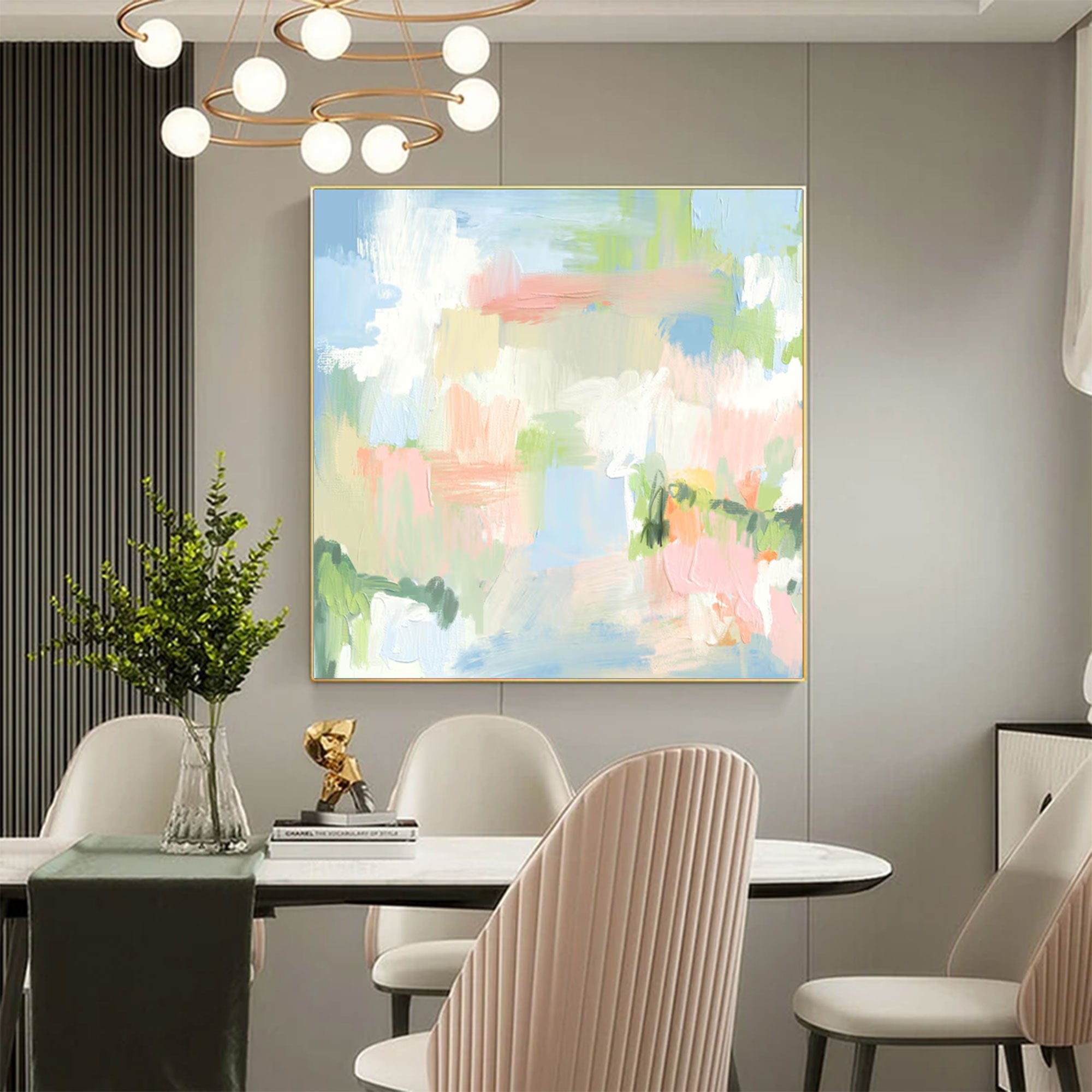 Large Abstract Pastel Painting | KeiraArt #AG 164