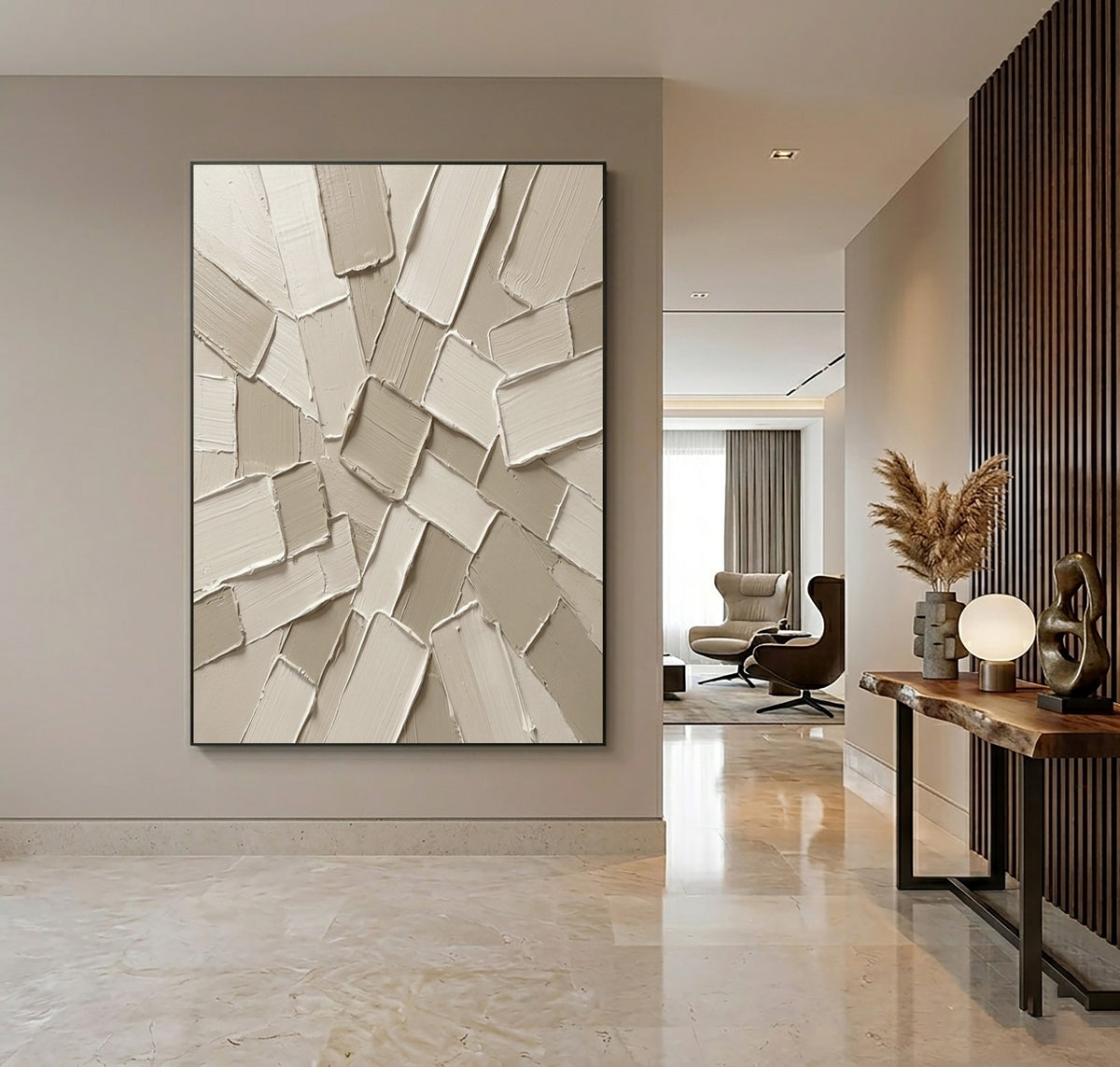 The Quiet Energy Of Form Large Textured Abstract Wall Art Neutral Sculptural Contemporary Relief Painting