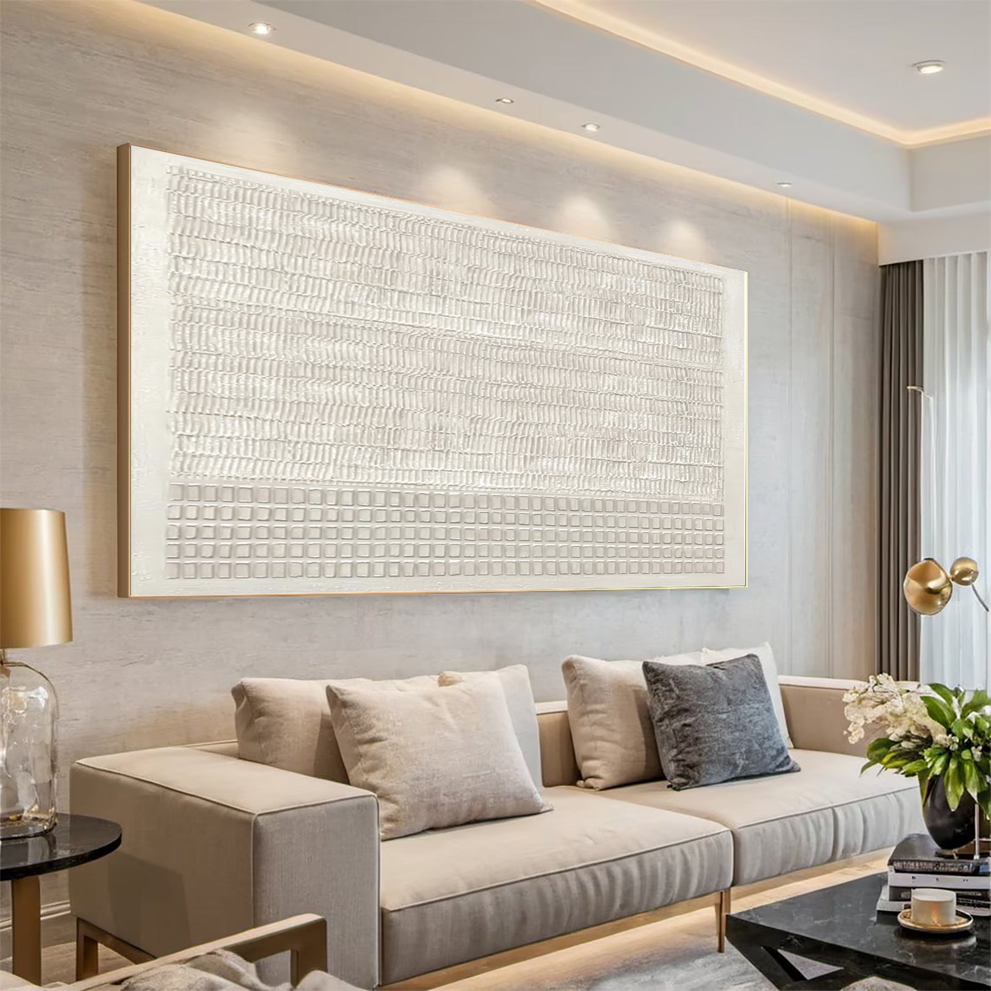 Minimalist 3D Relief Painting - Contemporary Wall Art #AG 030