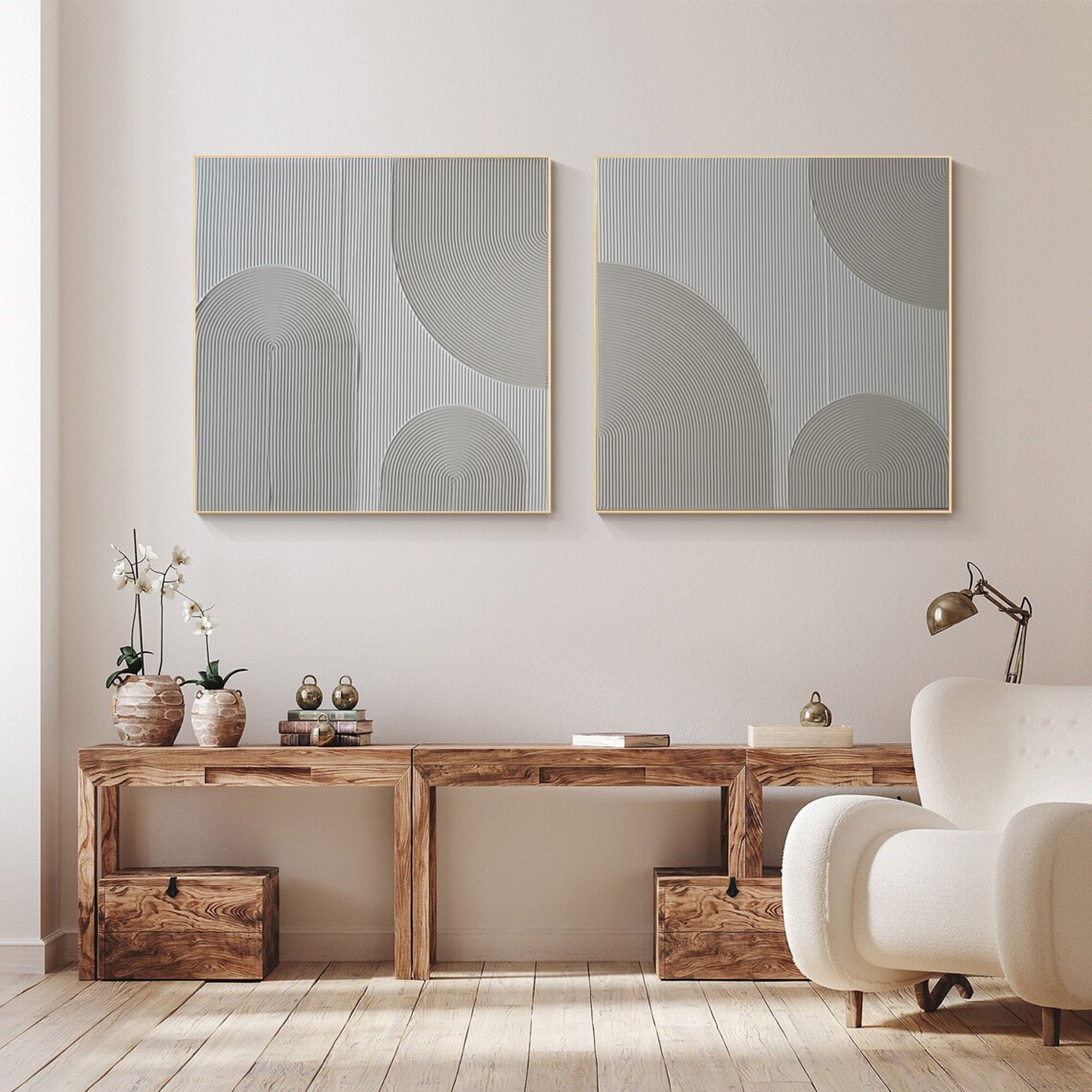 Modern Minimalist Art Set Of 2 #MMAS 011