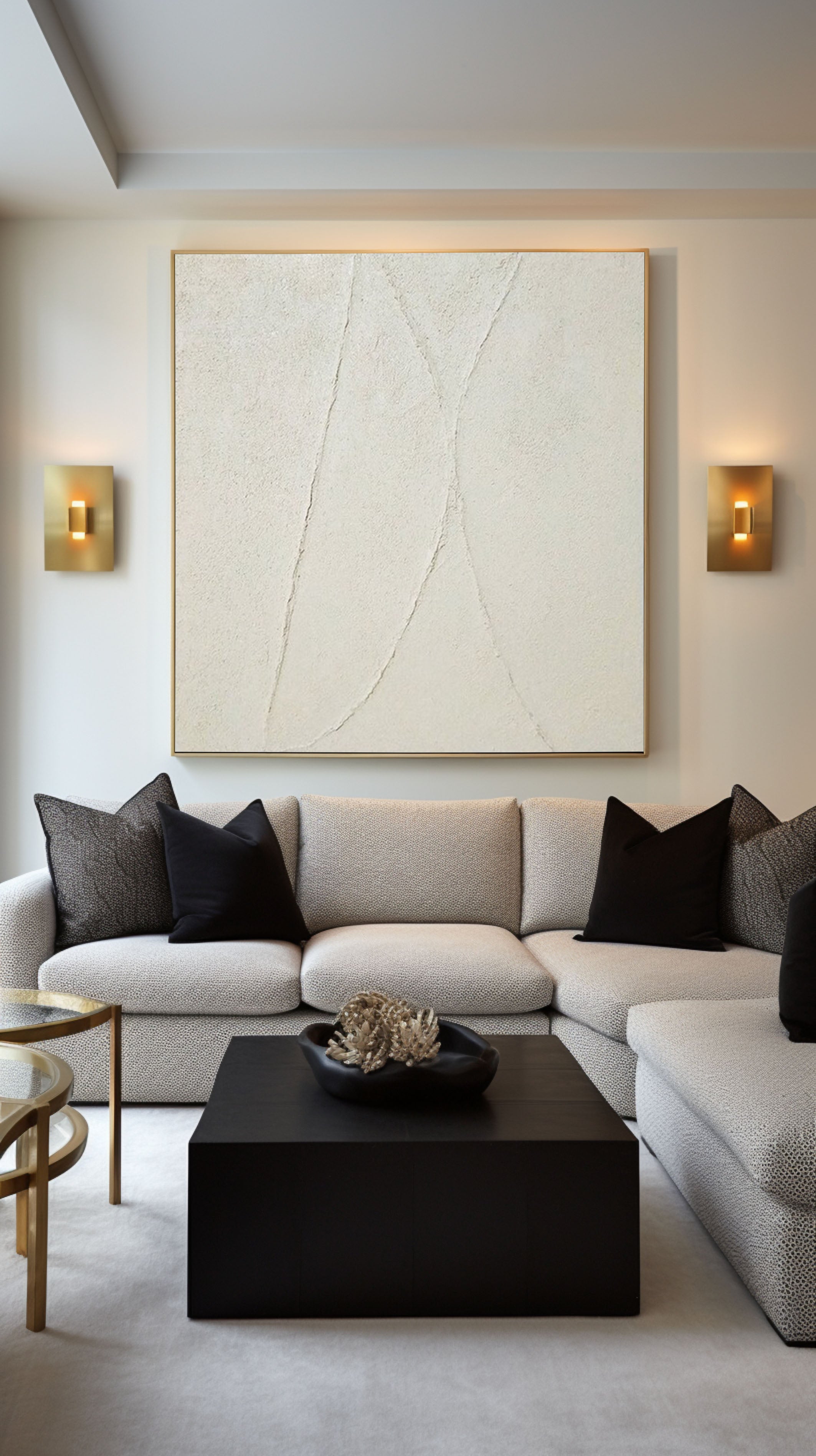 Abstract Wall Art Painting in Neutral Tones #AP 070