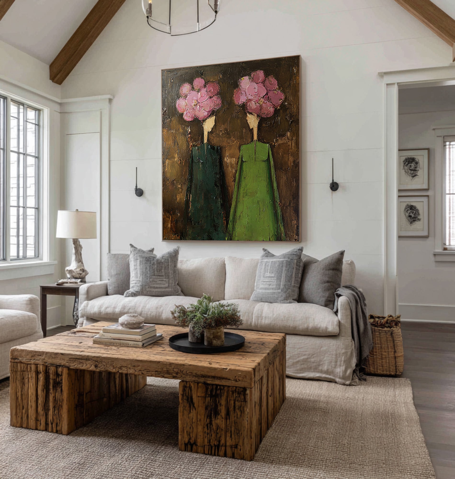 Abstract Figurative Oil Painting on Canvas #CZ 041