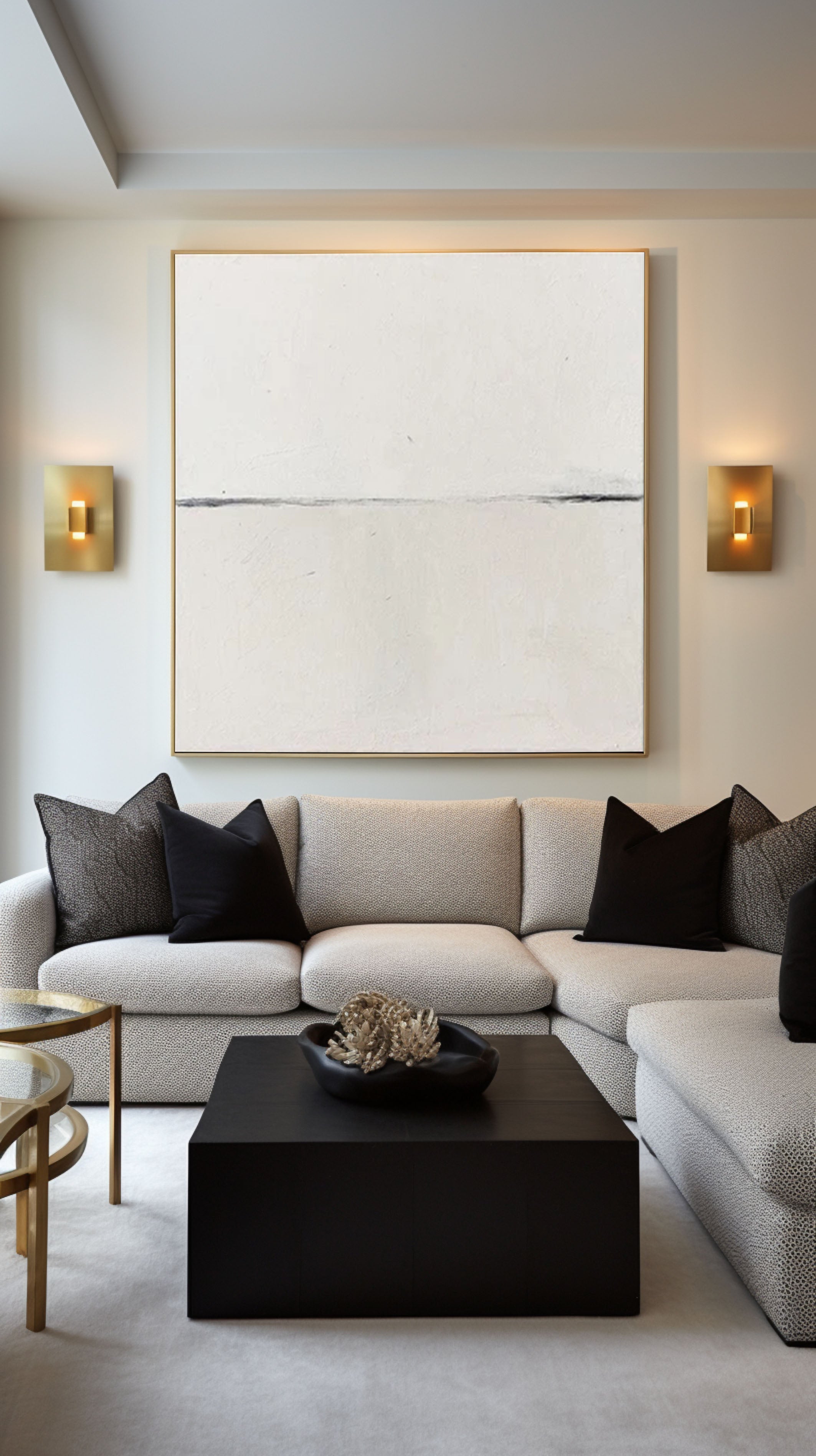 Abstract Wall Art Painting in Neutral Tones #AP 072