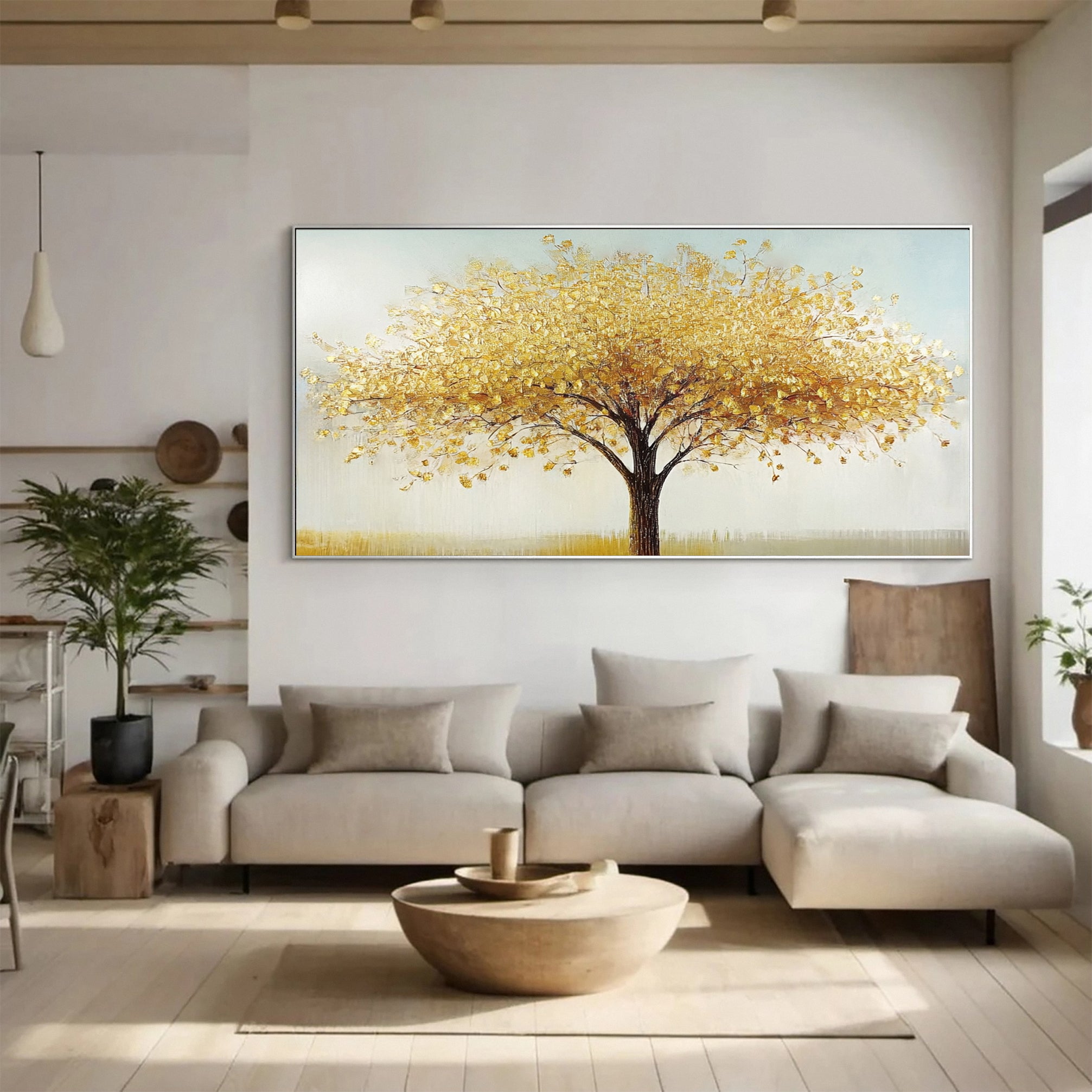 Modern Large Colorful Tree Wall Art #FT 030