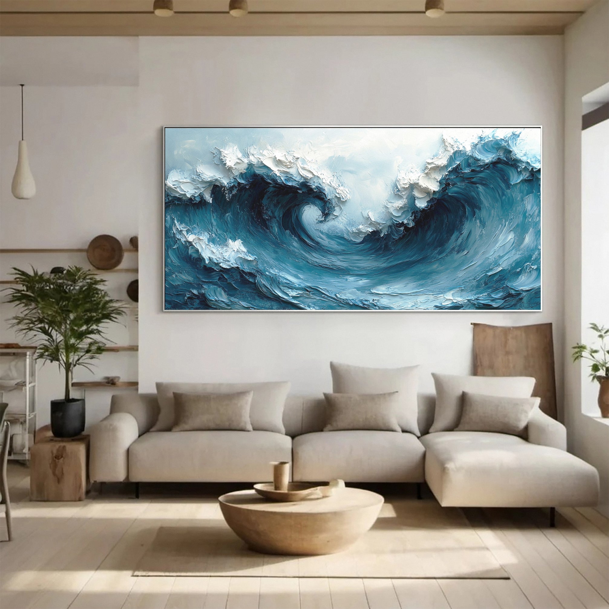 Maritime Energy: Dynamic Wave Art for Contemporary Spaces #OS 029