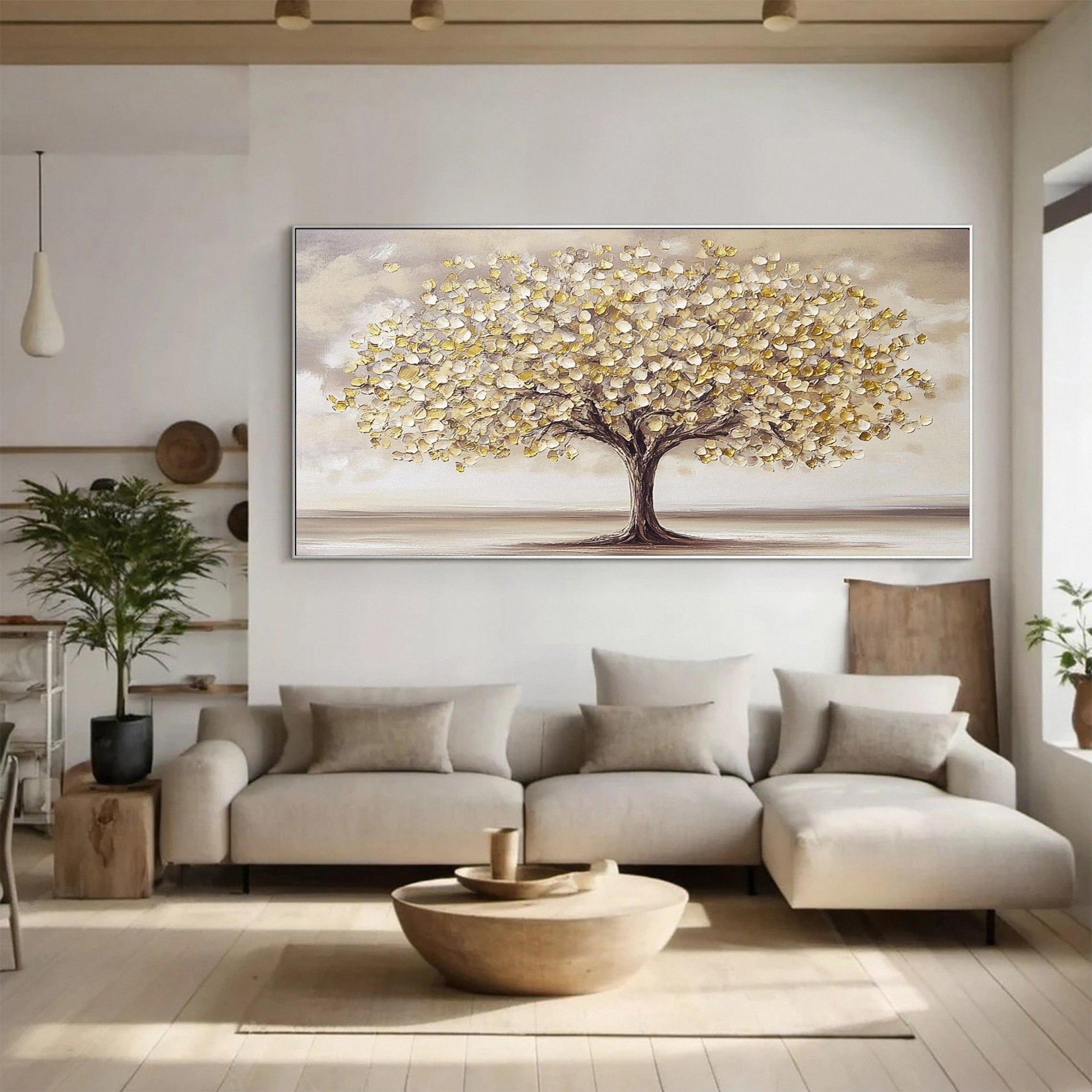 Modern Large Colorful Tree Wall Art #FT 031