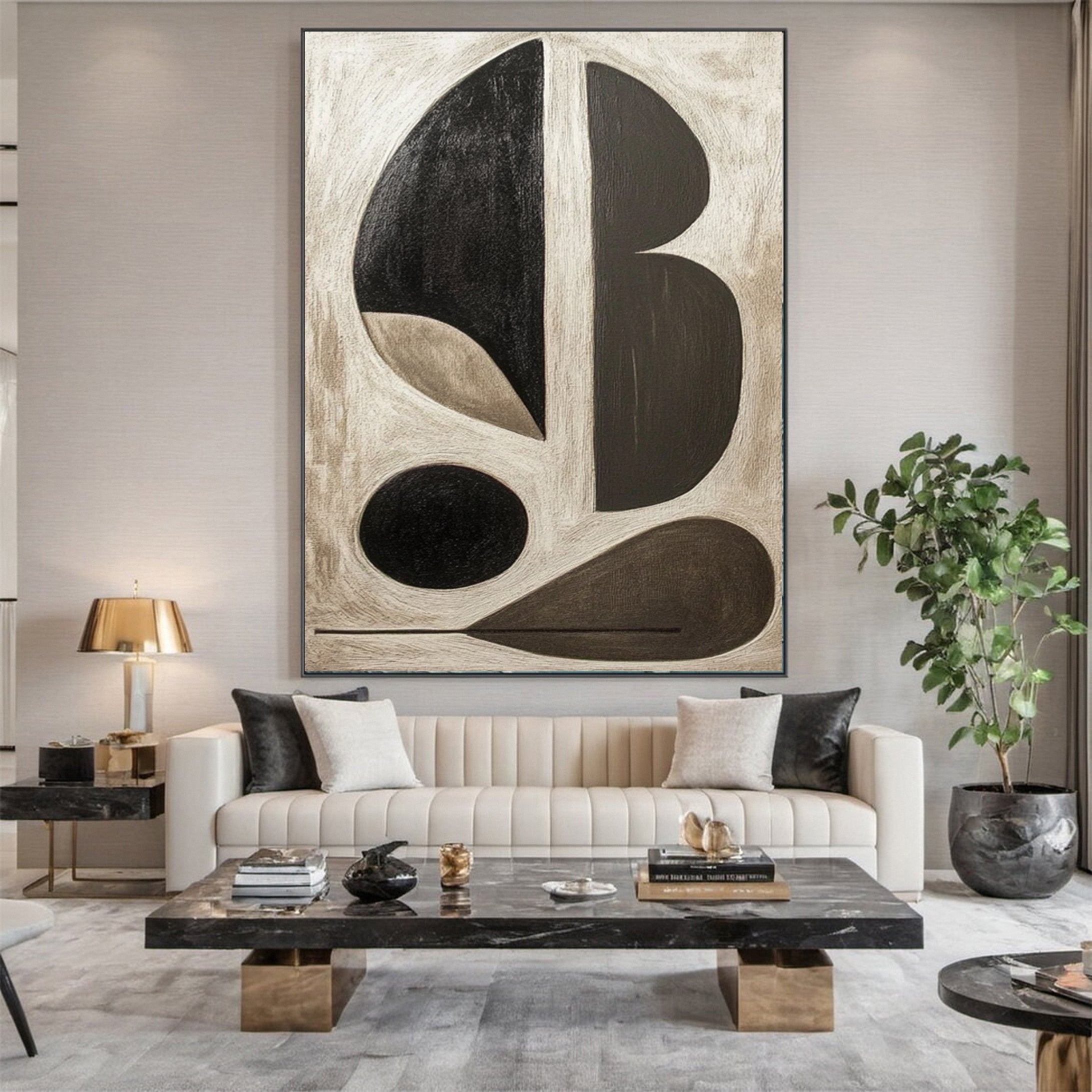 Modern Abstract Geometric Wabi Sabi Wall Art #MMA 140