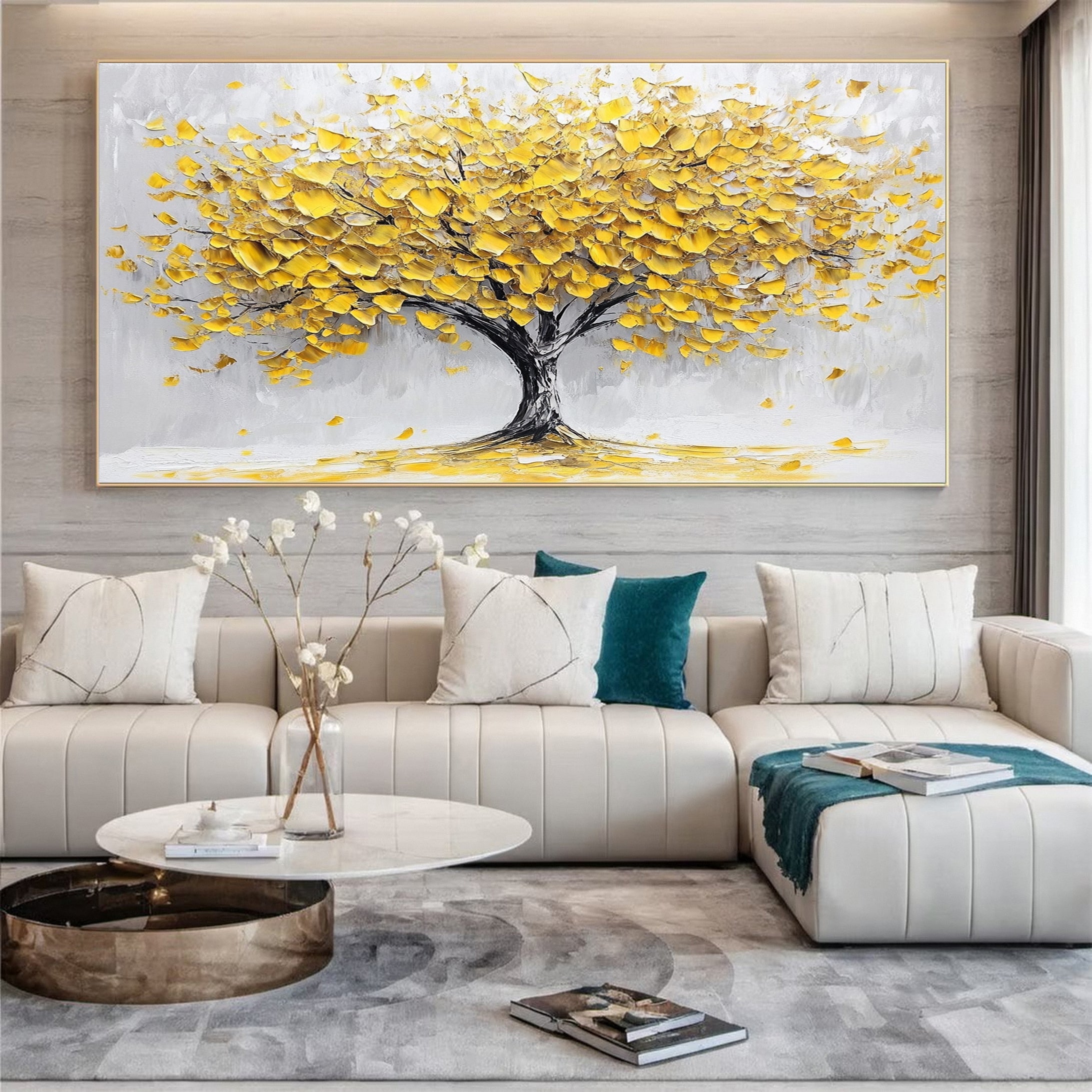 Modern Large Colorful Tree Wall Art #FT 032