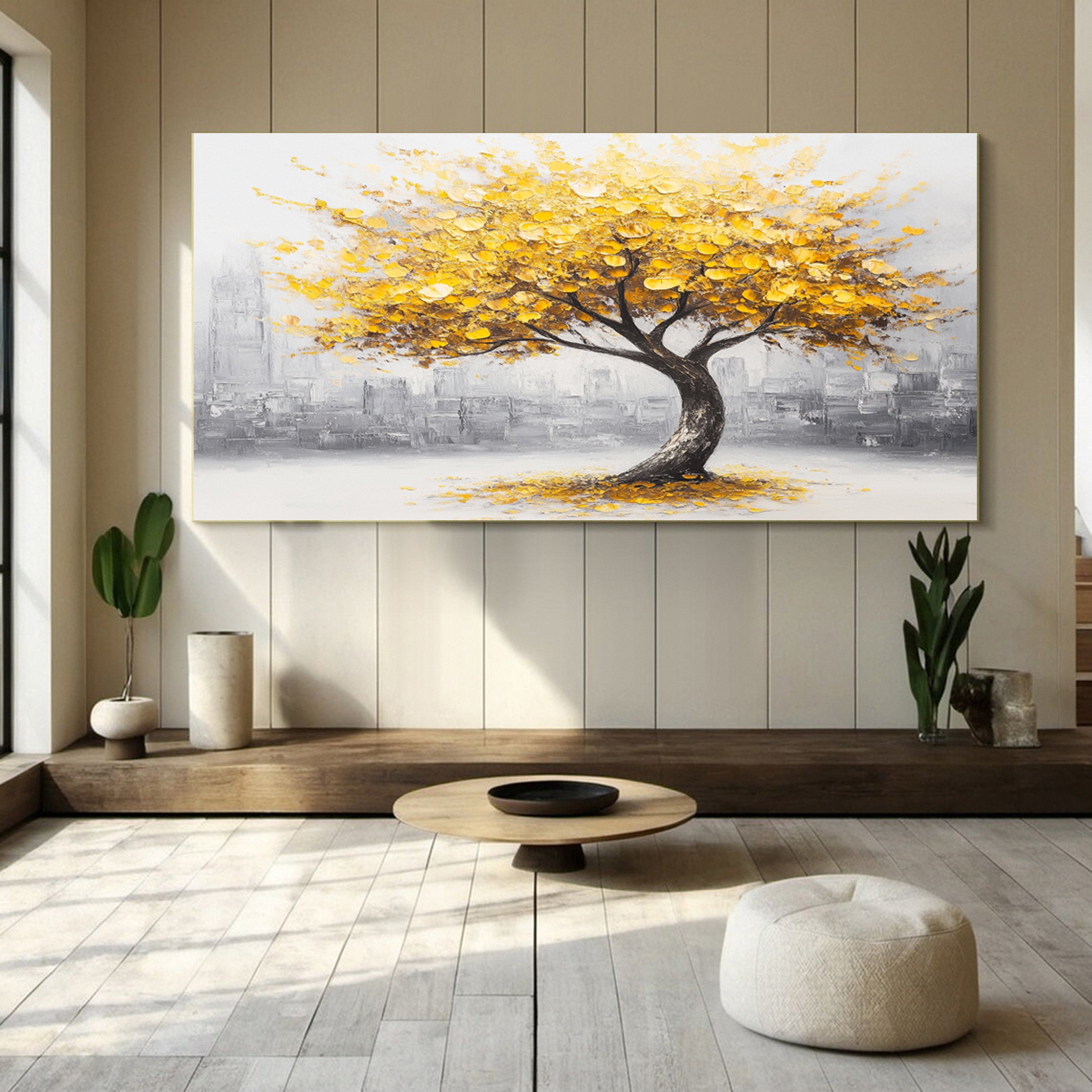 Modern Large Colorful Tree Wall Art #FT 033