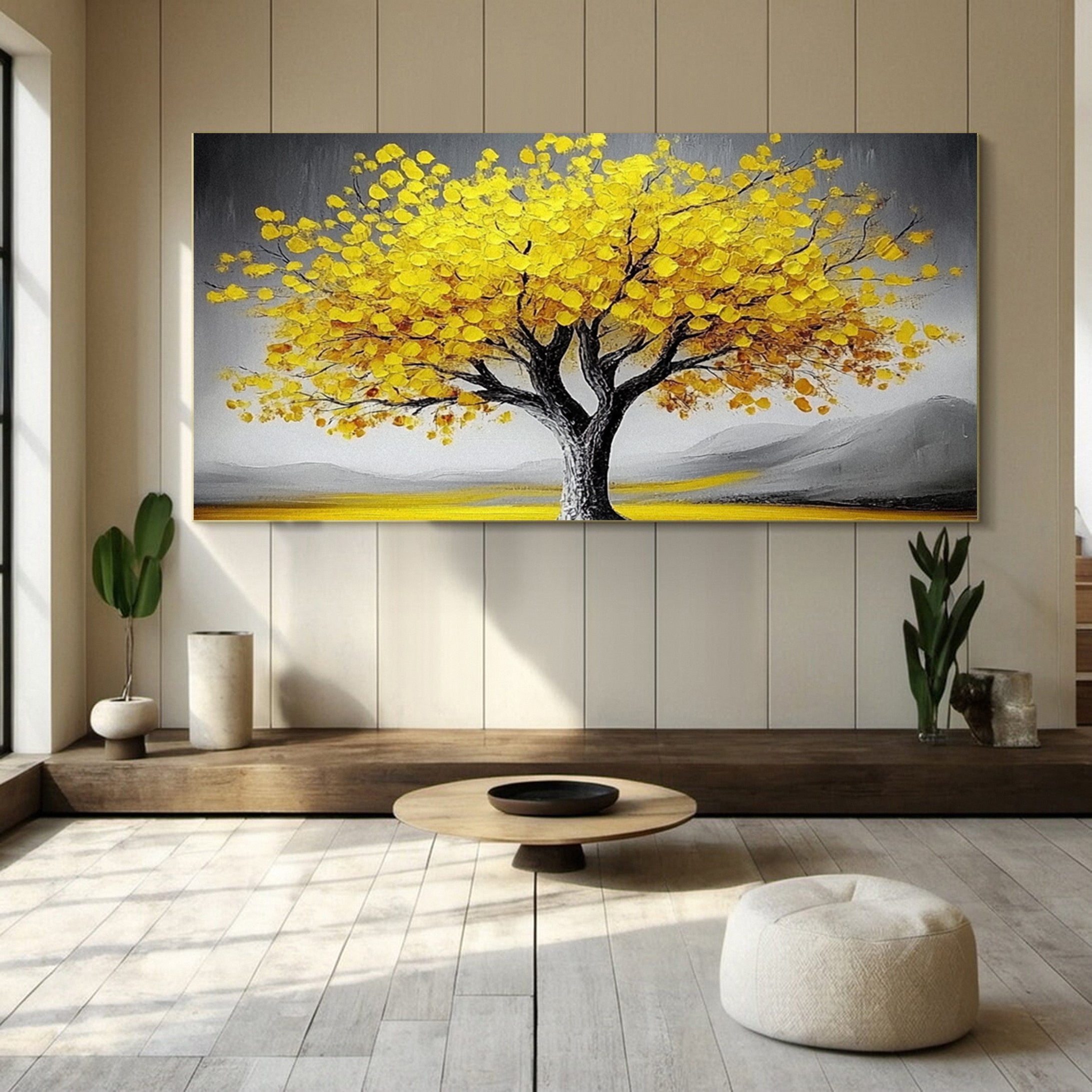 Modern Large Colorful Tree Wall Art #FT 029