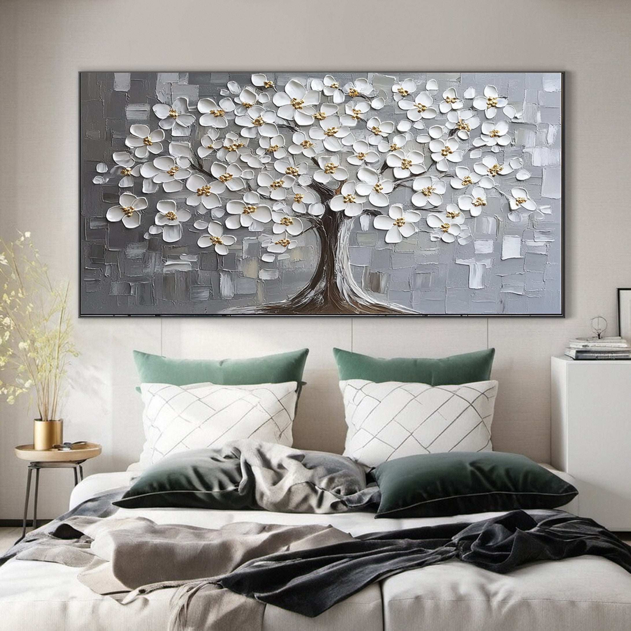 Modern Large Colorful Tree Wall Art #FT 034