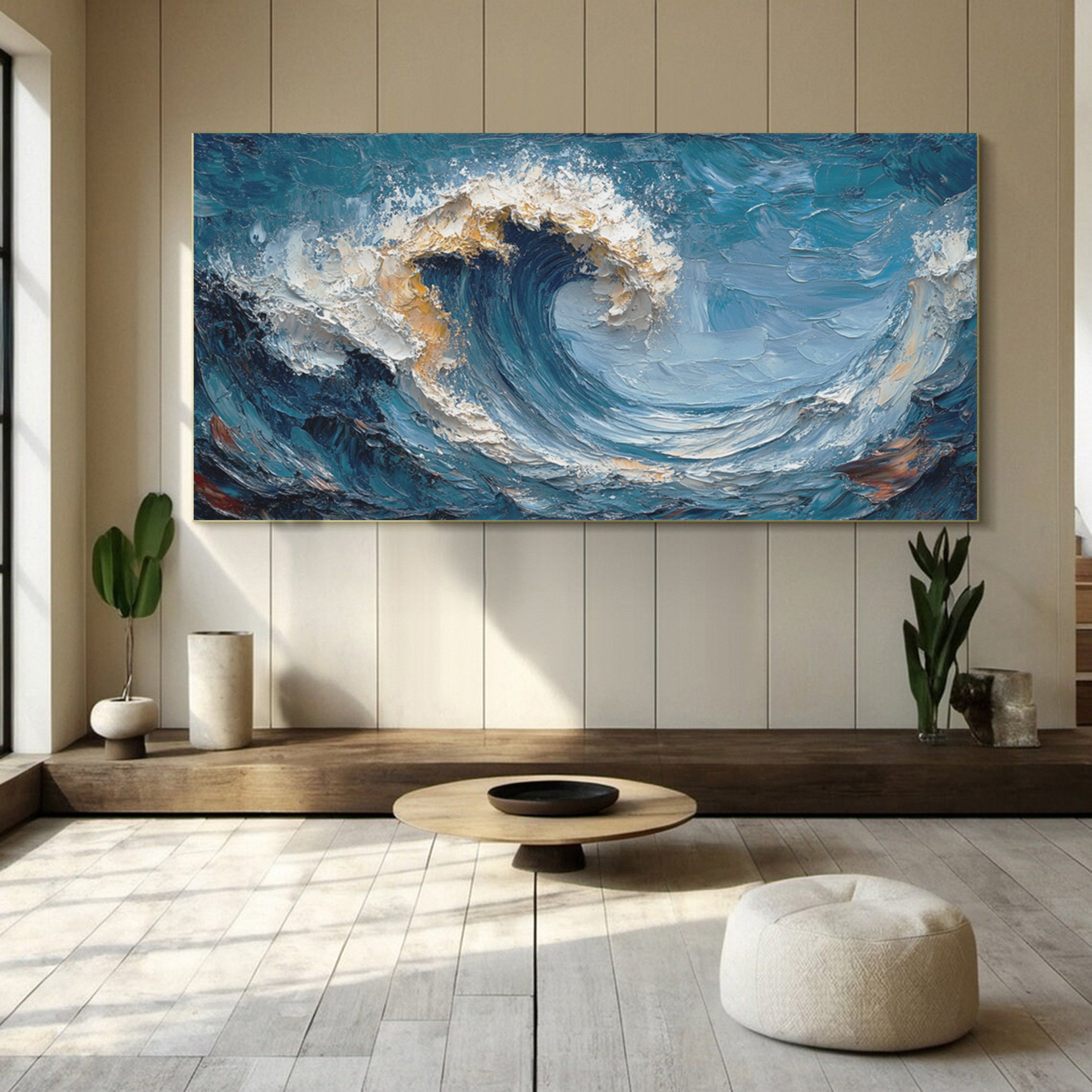 Maritime Energy: Dynamic Wave Art for Contemporary Spaces #OS 028