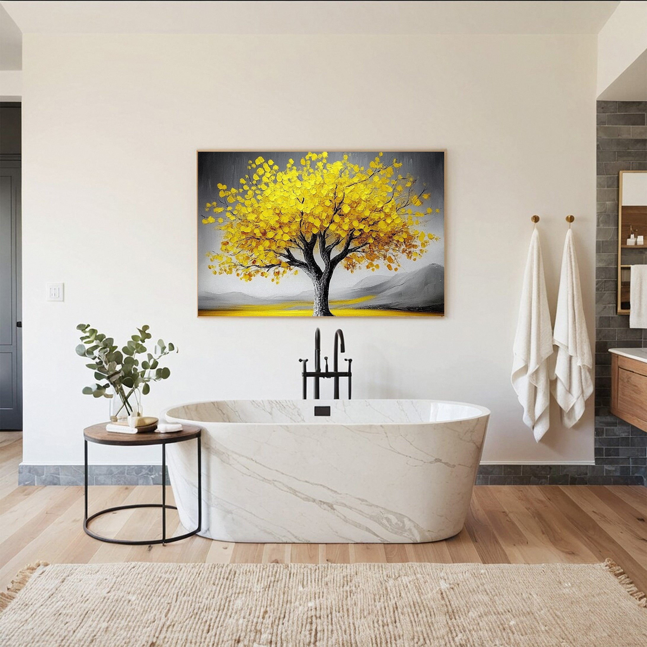 Modern Large Colorful Tree Wall Art #FT 029