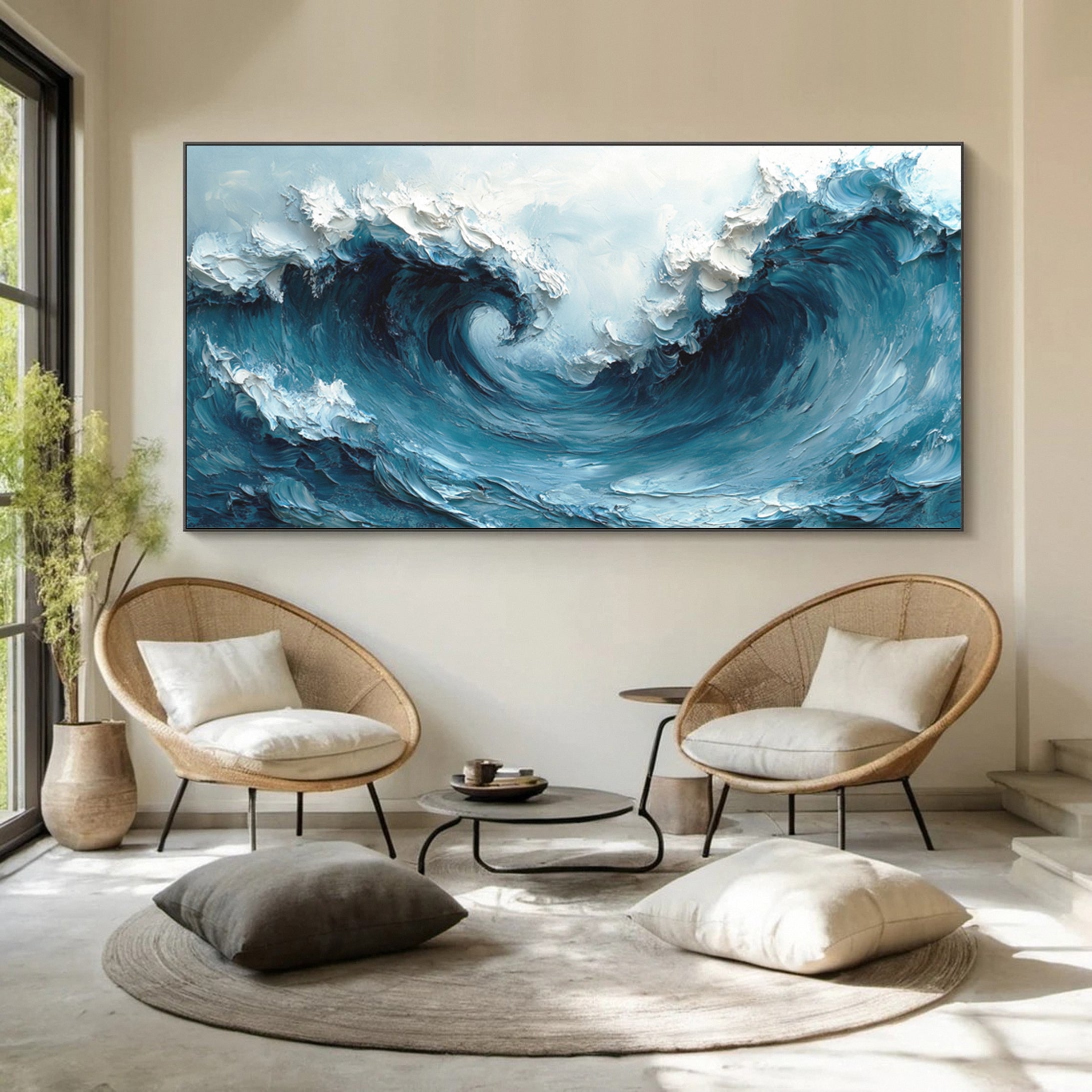 Maritime Energy: Dynamic Wave Art for Contemporary Spaces #OS 029