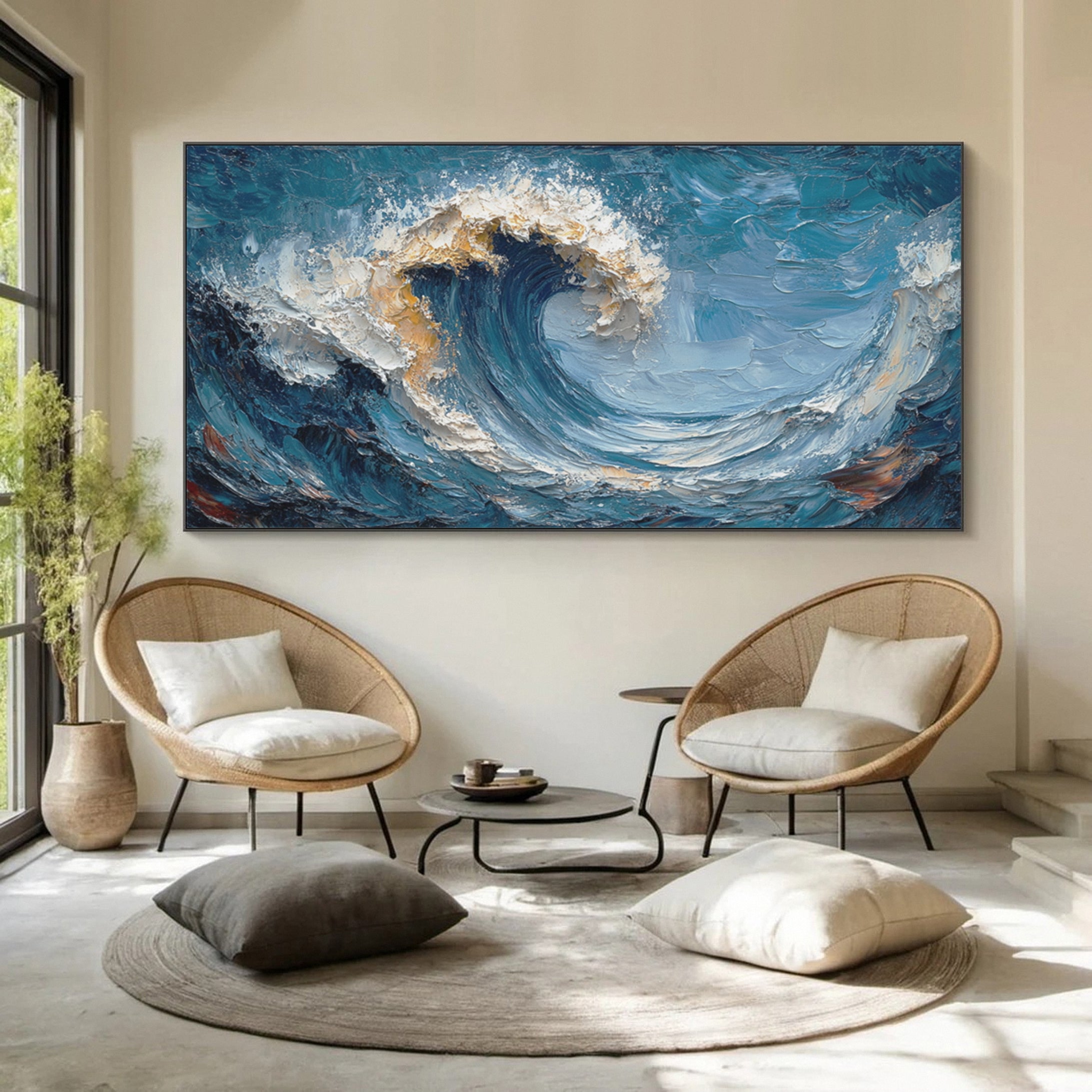 Maritime Energy: Dynamic Wave Art for Contemporary Spaces #OS 028