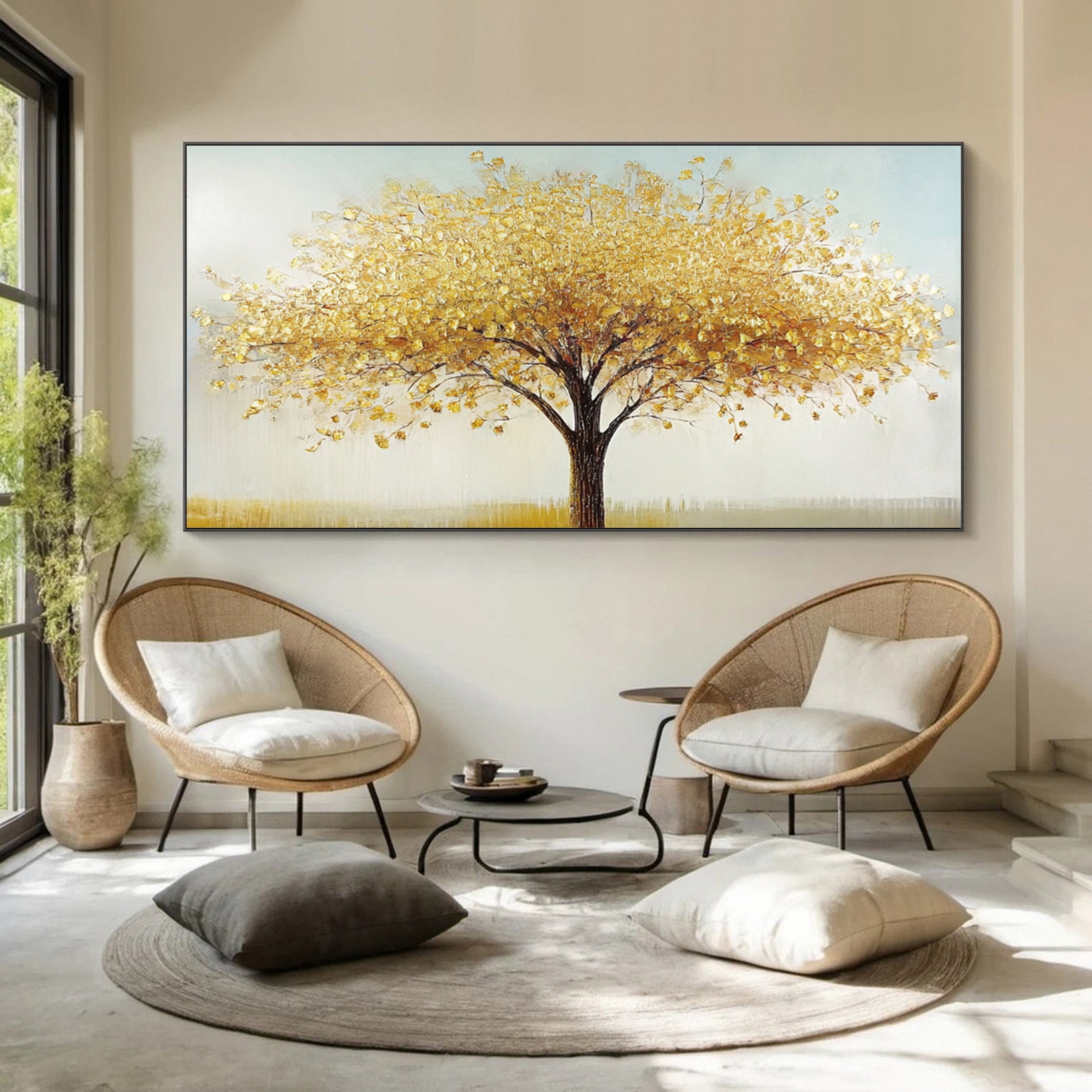 Modern Large Colorful Tree Wall Art #FT 030