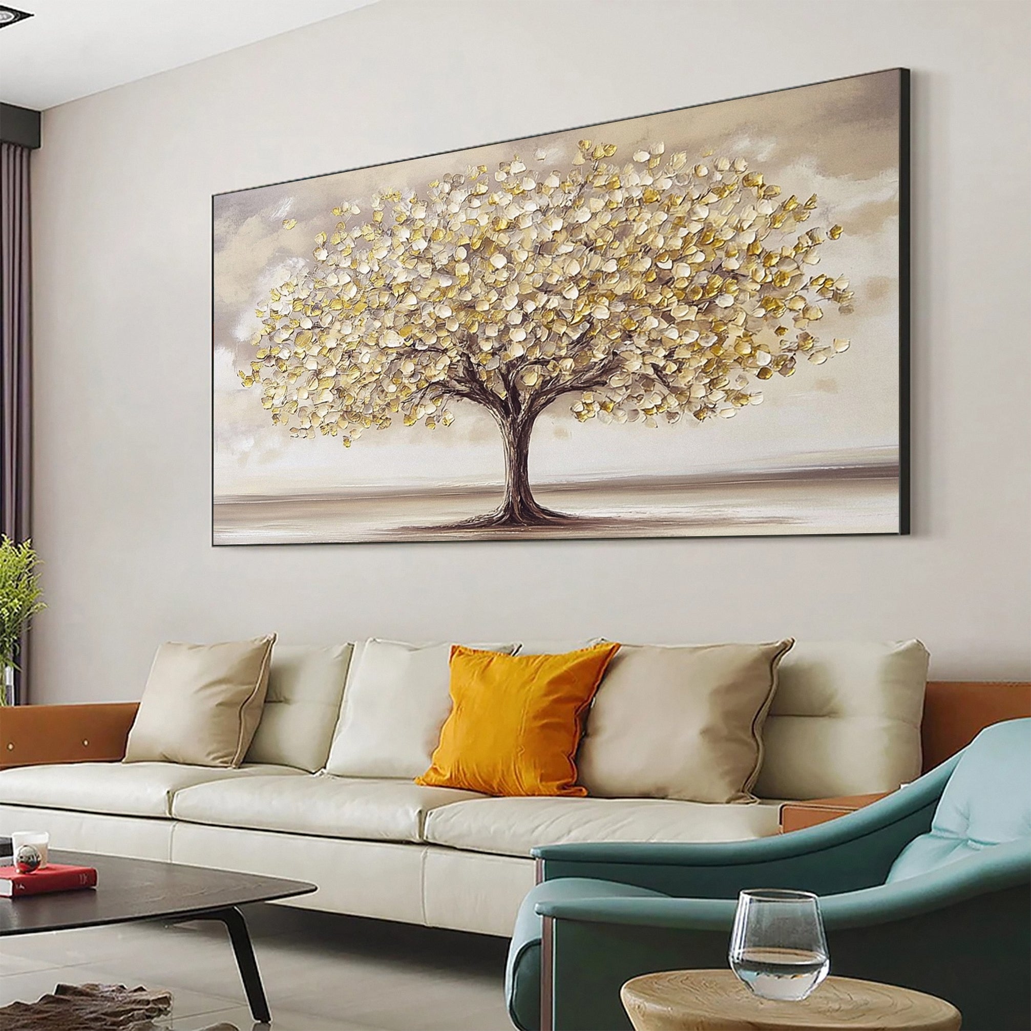 Modern Large Colorful Tree Wall Art #FT 031